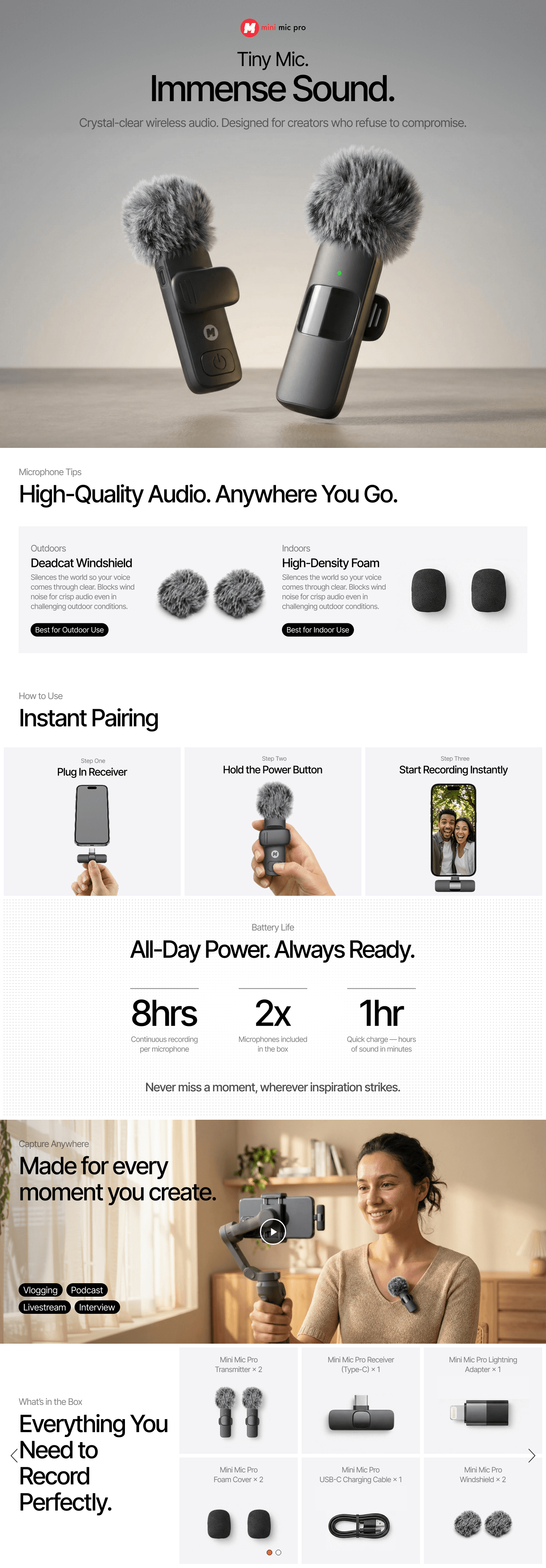 A+ Premium for Mini Mic Pro (Latest Model)
