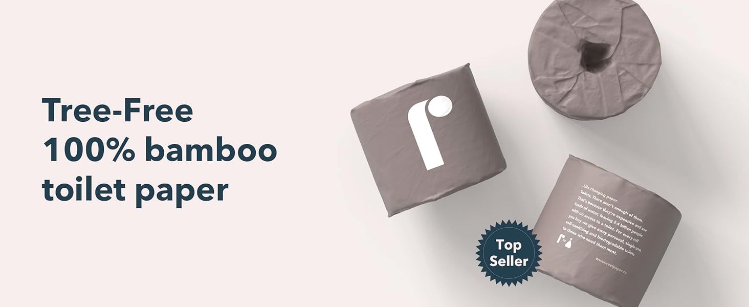 Highlights multiple key features of the bamboo toilet paper product, emphasizing its eco-friendly and tree-free nature. Emphasizes the key selling point that the toilet paper is made from 100%…