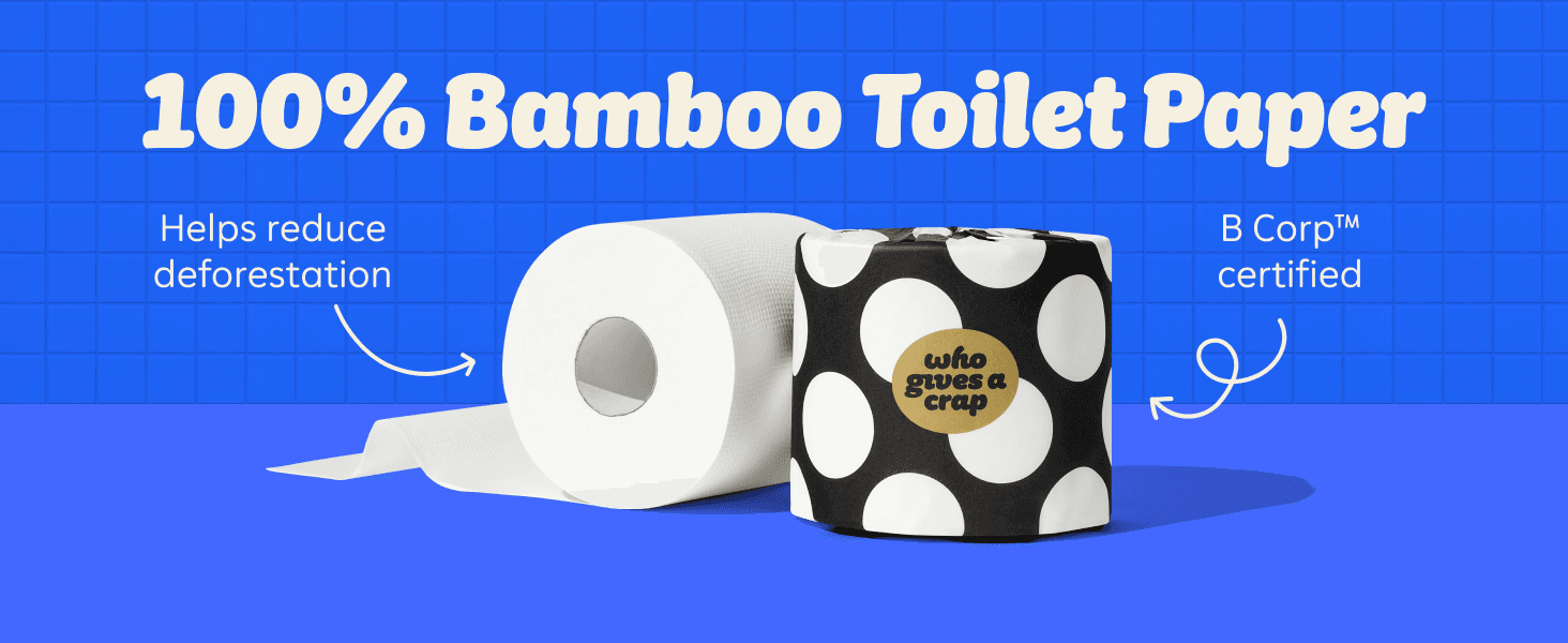 Highlights multiple eco-friendly benefits of the bamboo toilet paper to appeal to environmentally-conscious shoppers.