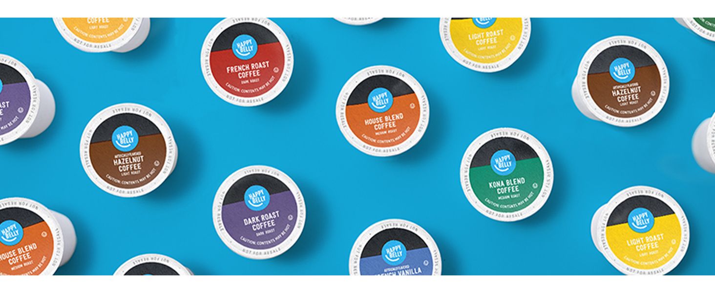 Showcases the diverse range of coffee flavors and roasts available to help shoppers understand the variety and choose their preferred option.