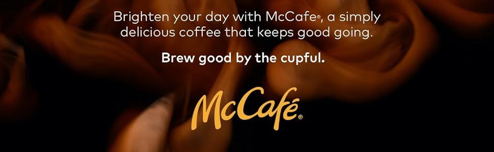 Reinforces the McCafe brand identity and emotional connection by communicating the uplifting experience and quality of their coffee through lifestyle imagery and brand slogan.