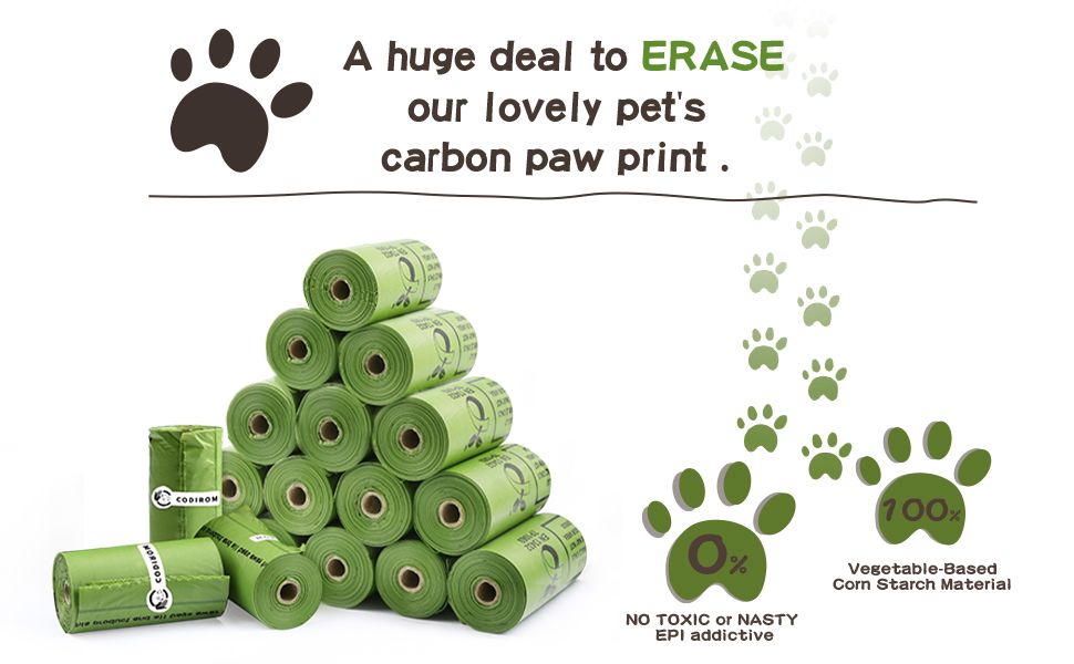 Highlights multiple eco-friendly benefits of pet waste bags to appeal to environmentally conscious pet owners.