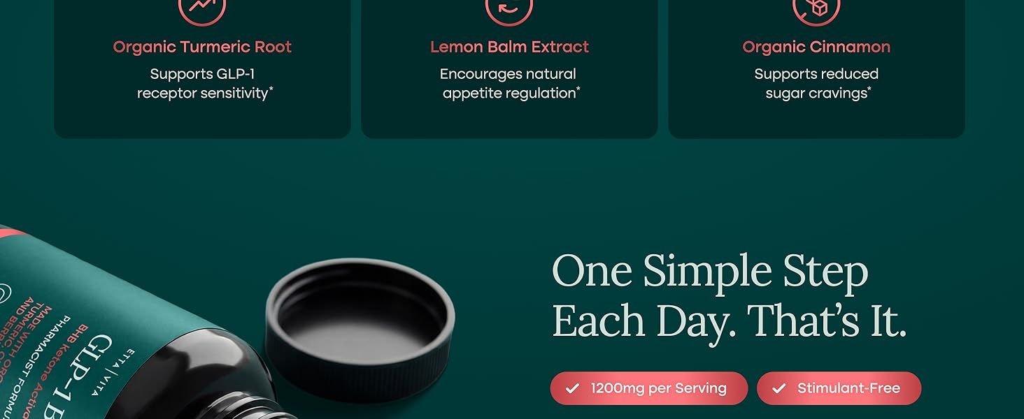 Showcases multiple ingredient benefits and product features in a visually segmented layout to help shoppers understand the key health benefits and ease of use.