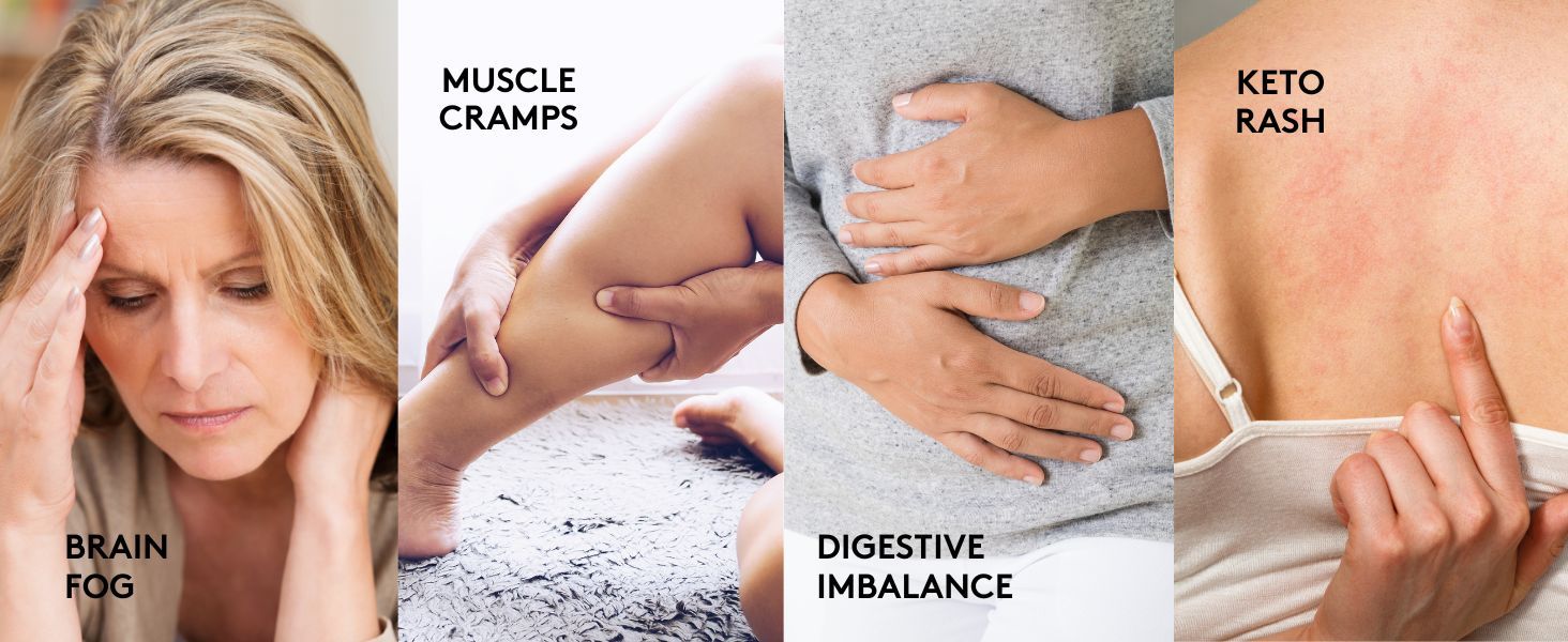 Demonstrates multiple health issues or symptoms that the product helps address, reassuring shoppers that the product provides comprehensive solutions to common problems.