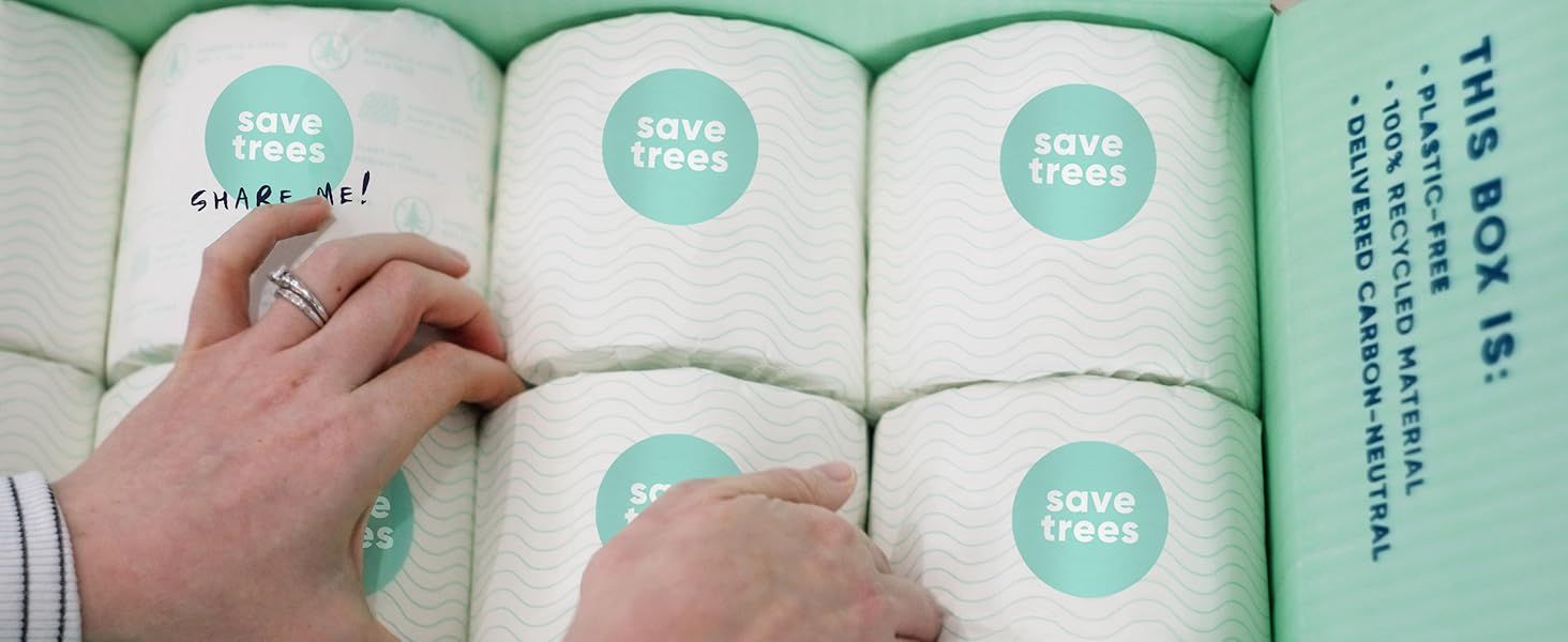 Highlights the eco-friendly aspects of the product, emphasizing tree conservation and recycled materials to appeal to environmentally conscious shoppers.