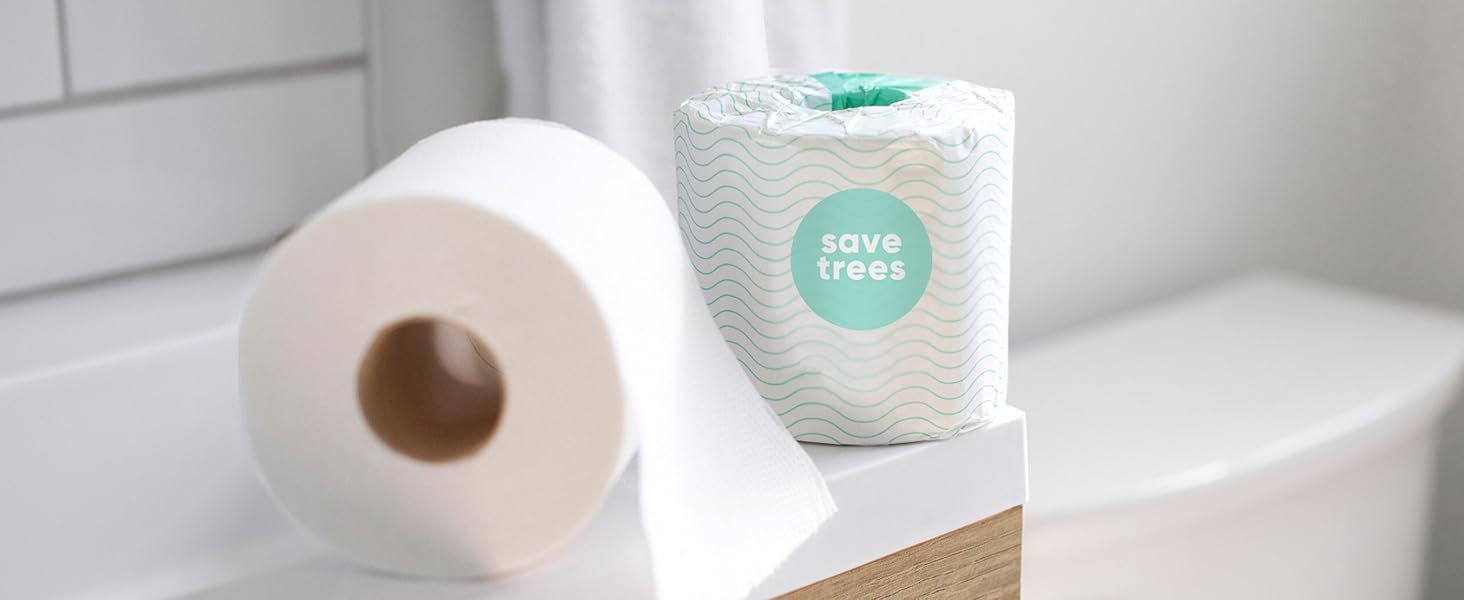 Highlights the eco-friendly nature of the product by emphasizing saving trees, appealing to environmentally conscious consumers.