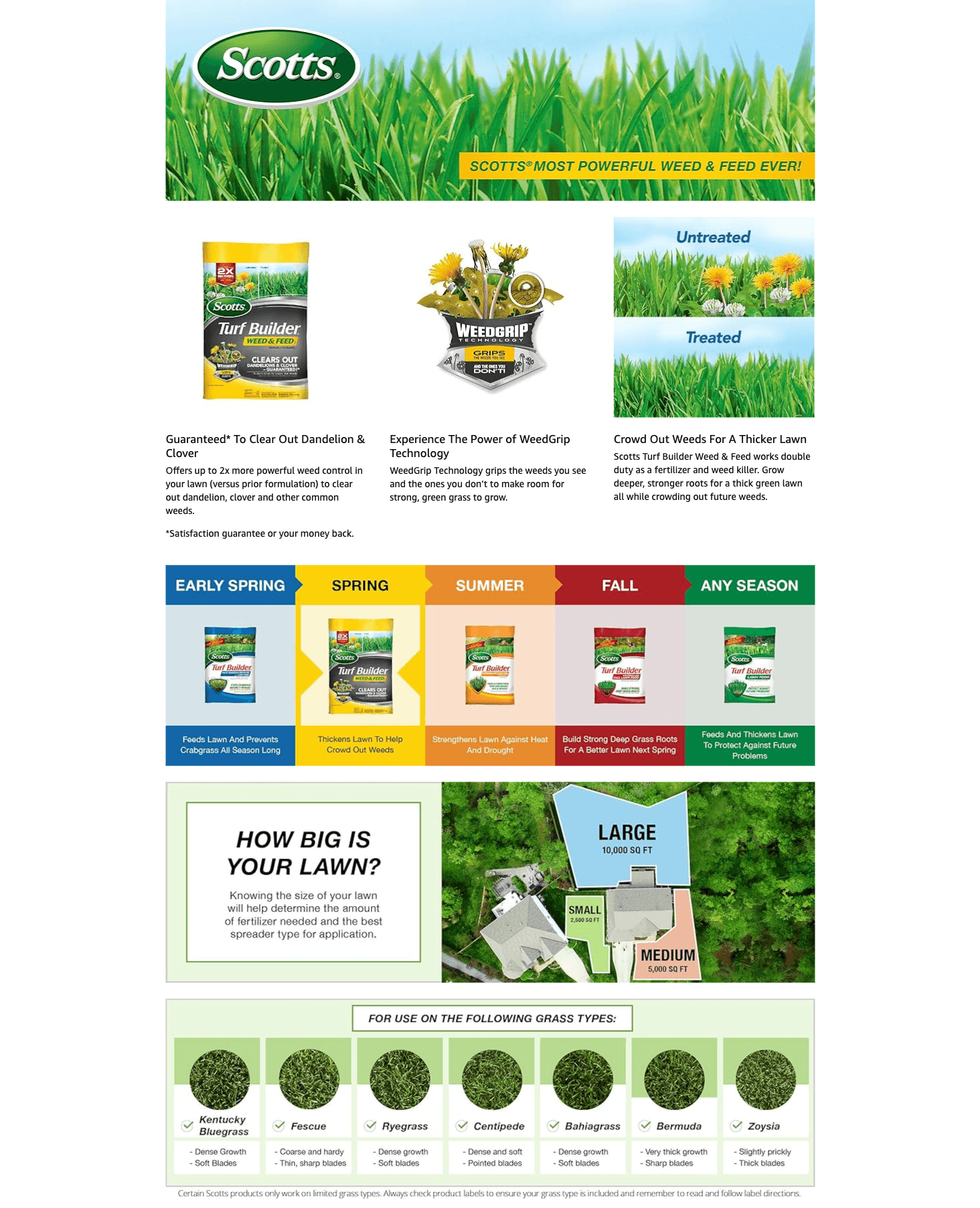 A+ Premium for Amazon.com: Scotts Turf Builder Weed & Feed3