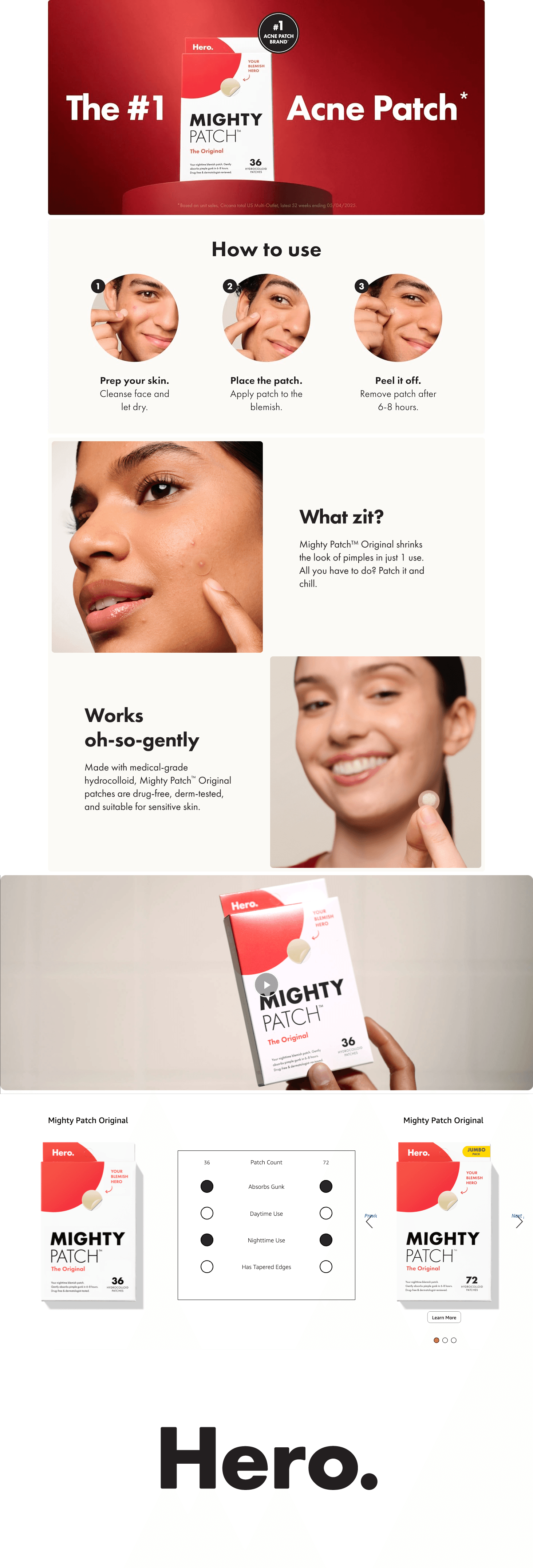 A+ Premium for Amazon.com : Mighty Patch™ Original patch from Hero Cosmetics