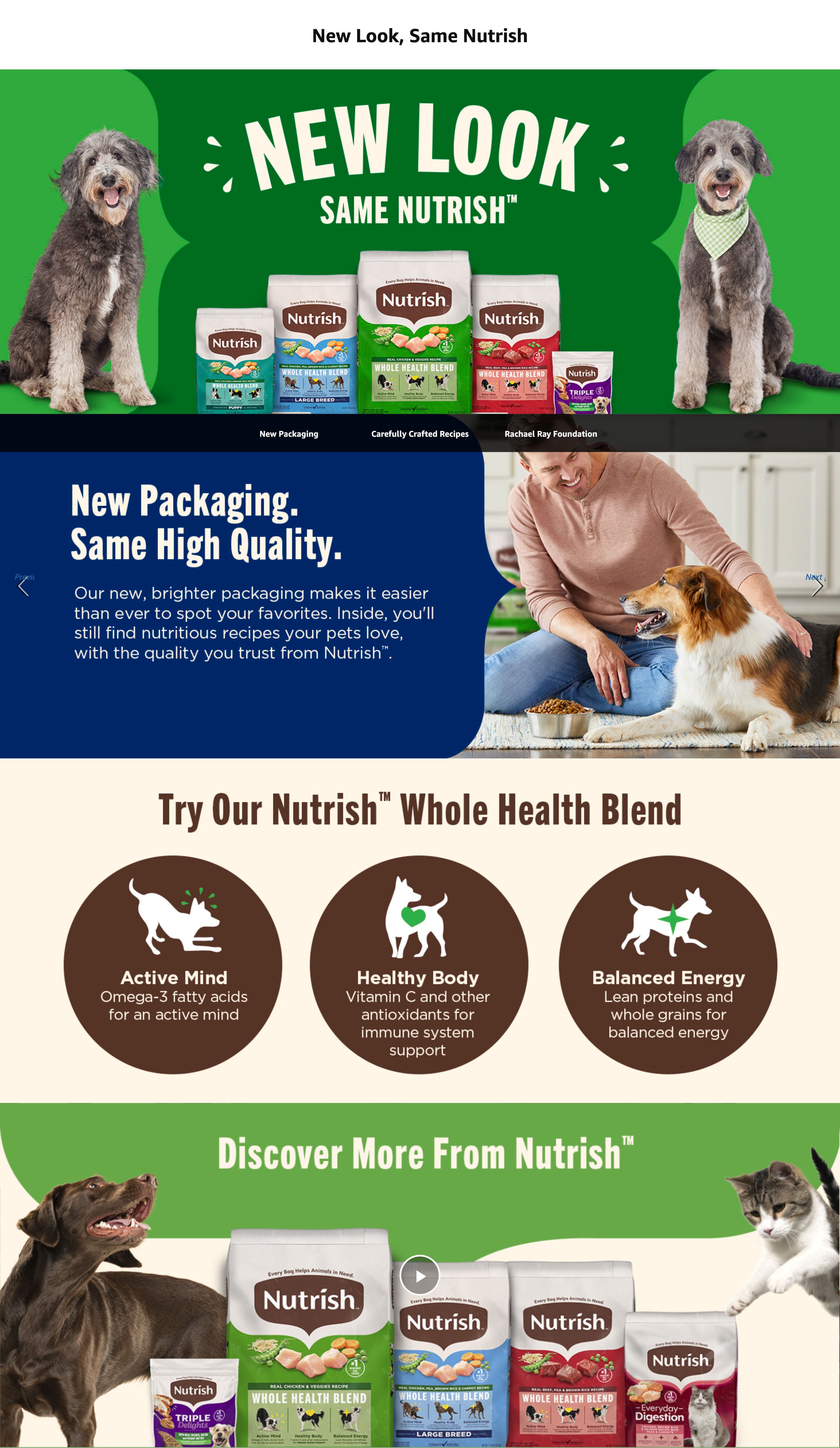 A+ Premium for Amazon.com: Nutrish Dry Dog Food