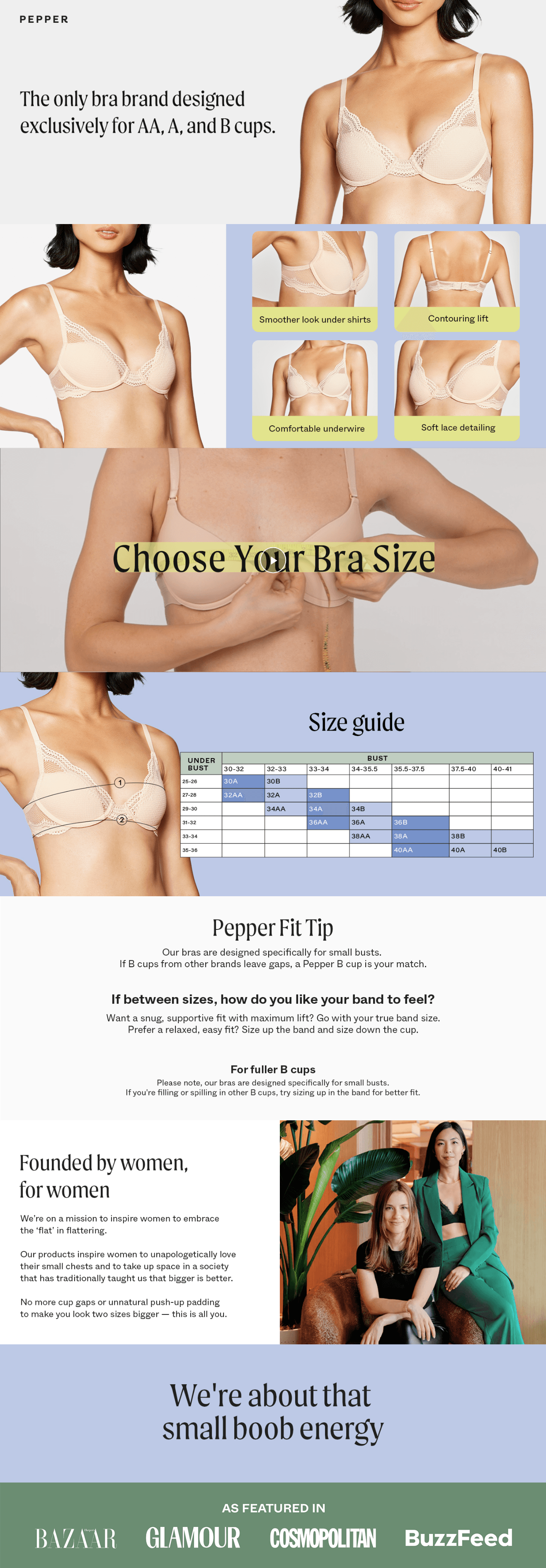 A+ Premium for Pepper Underwire Bra