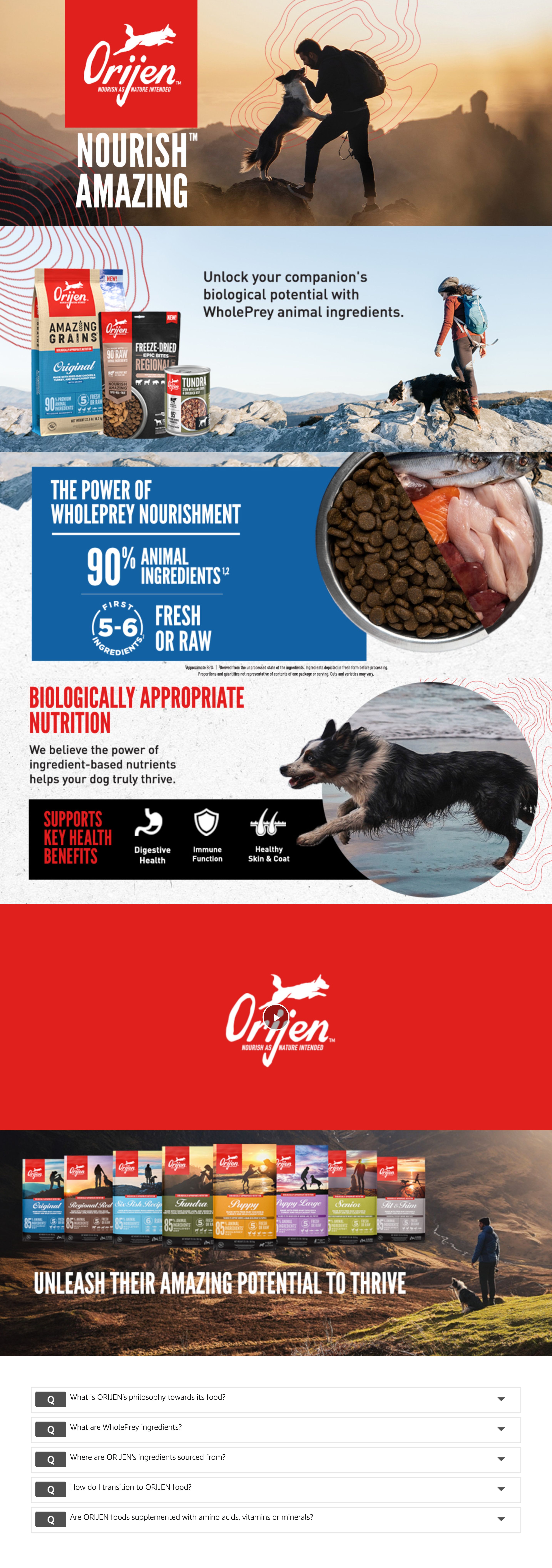 A+ Premium for Amazon.com: ORIJEN Original Dry Dog Food