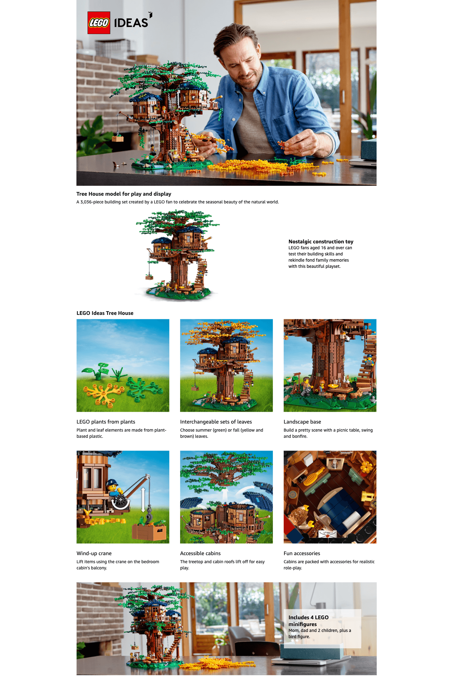 Amazon.com: LEGO Ideas Tree House 21318: A+ Premium