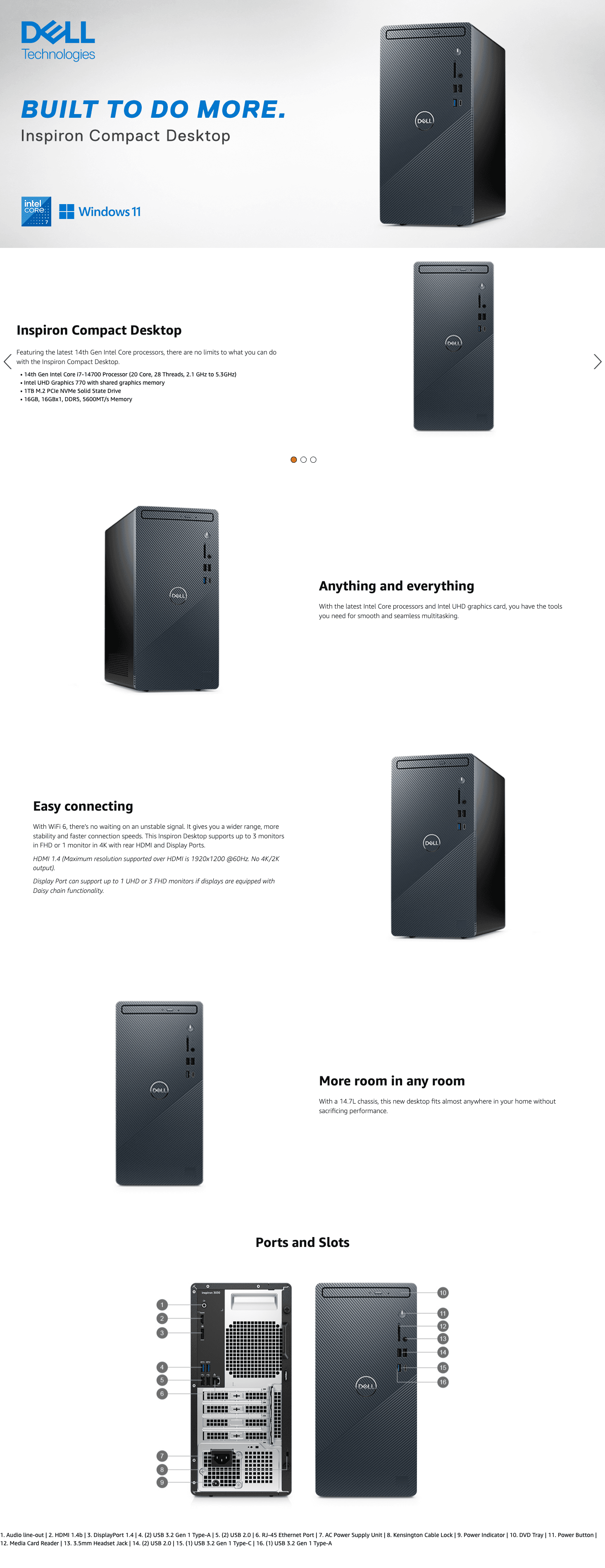 Amazon.com: Dell Inspiron 3030 Desktop: A+ Premium