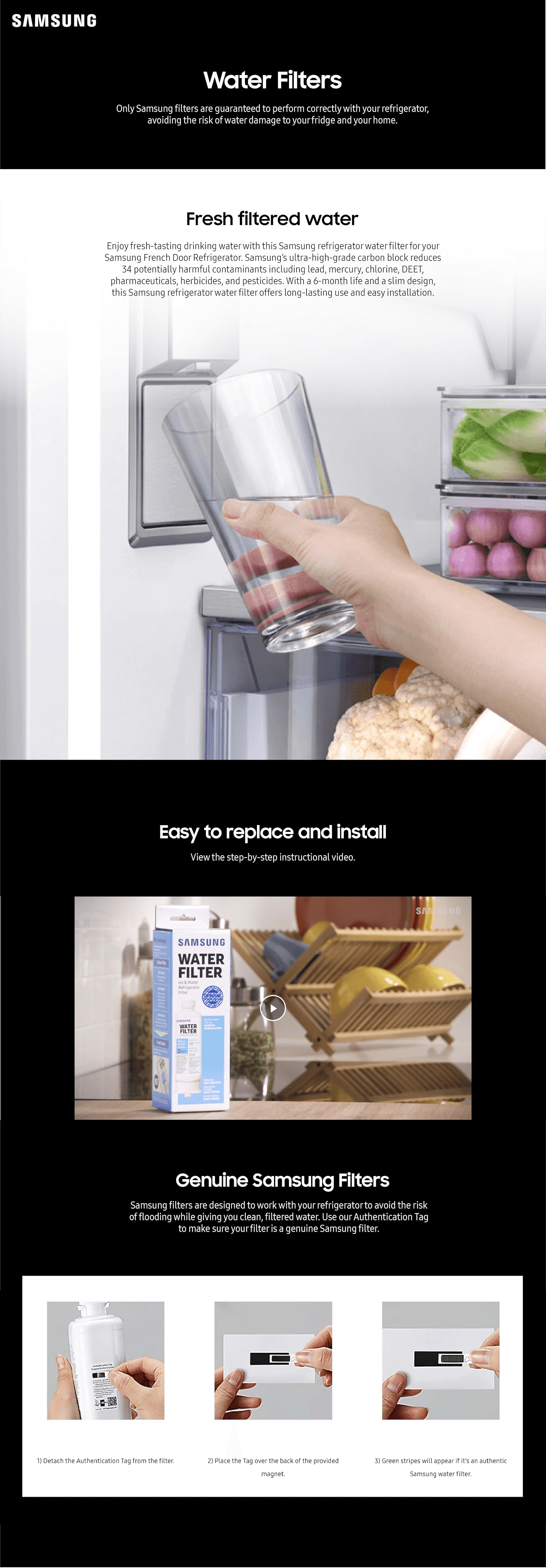 Amazon.com: SAMSUNG Genuine Filters for Refrigerator Water and Ice: A+ Premium