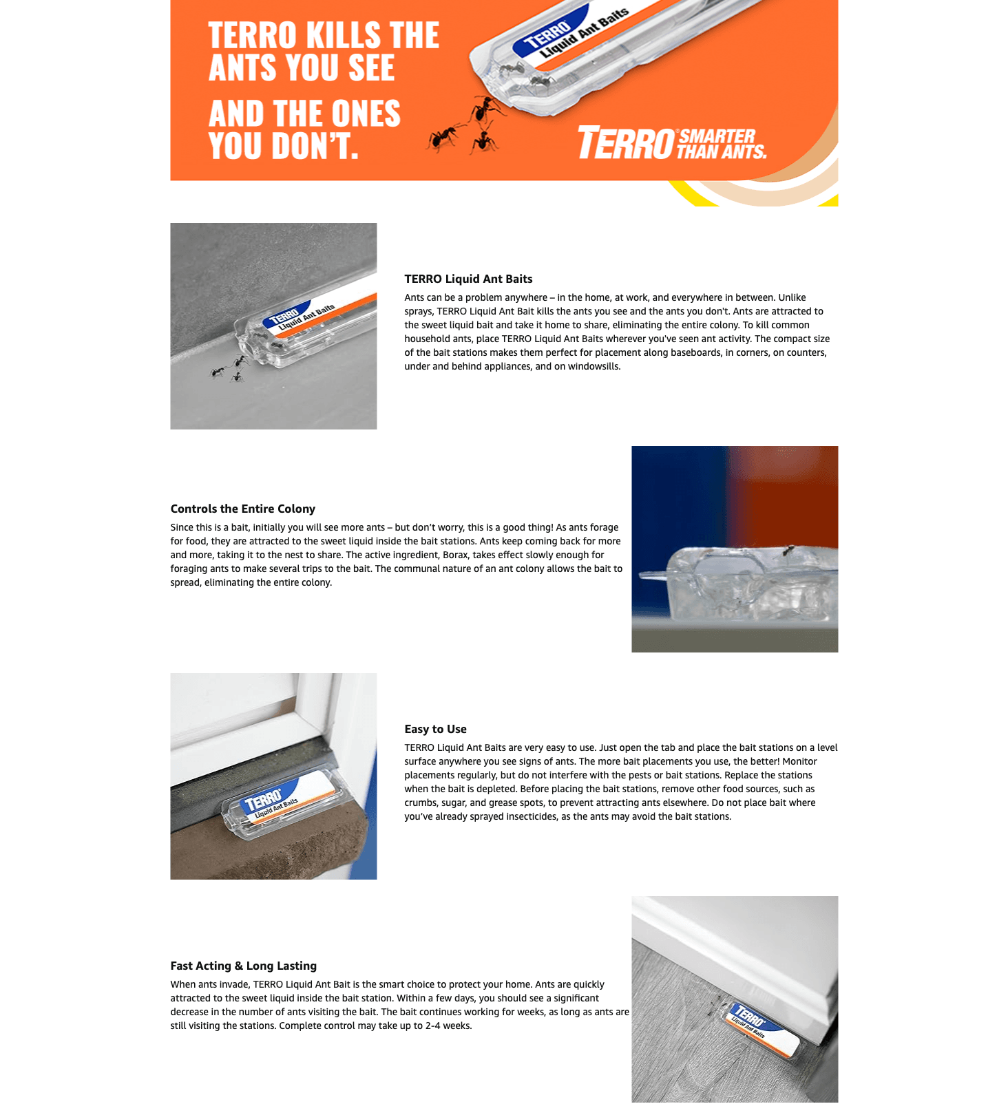 Amazon.com: TERRO Ant Killer Bait Stations T300B: A+ Premium