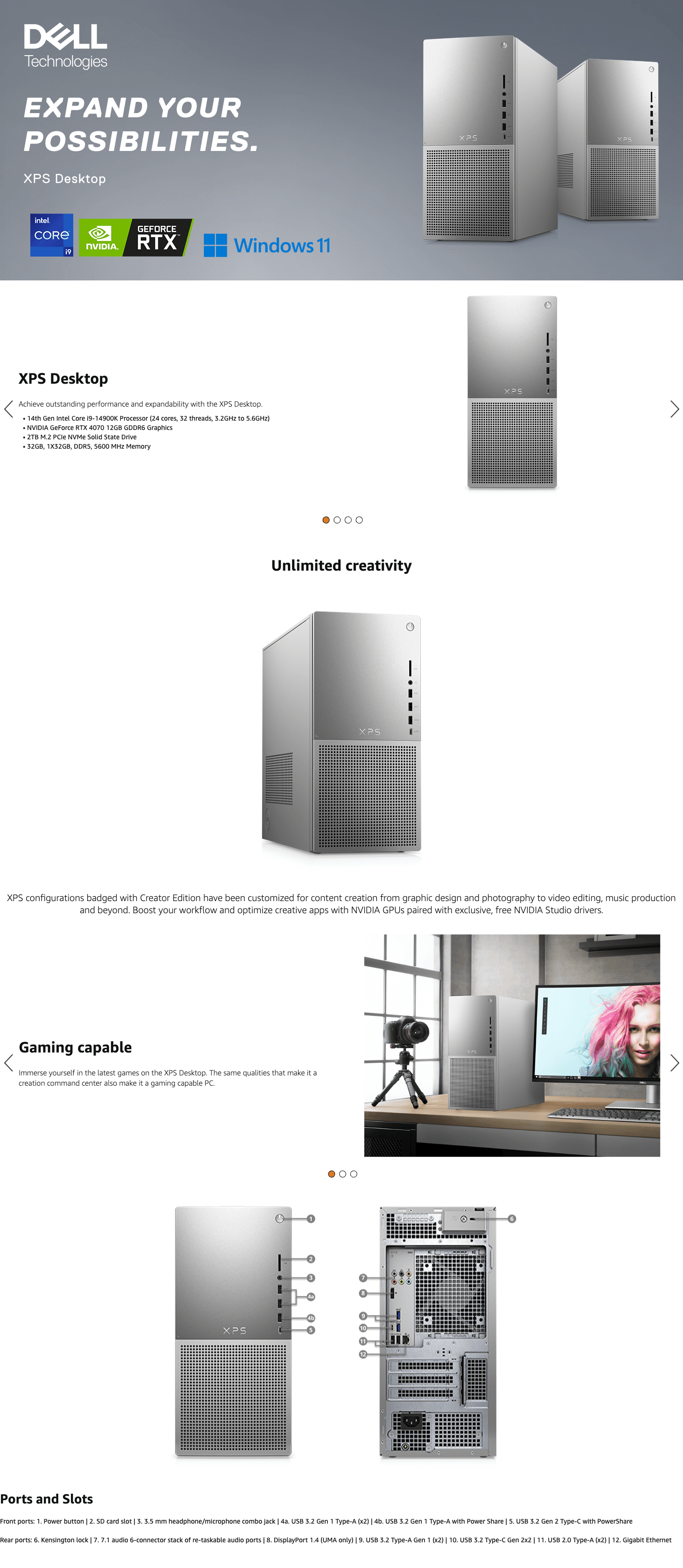 Amazon.com: Dell XPS 8960 Desktop: A+ Premium