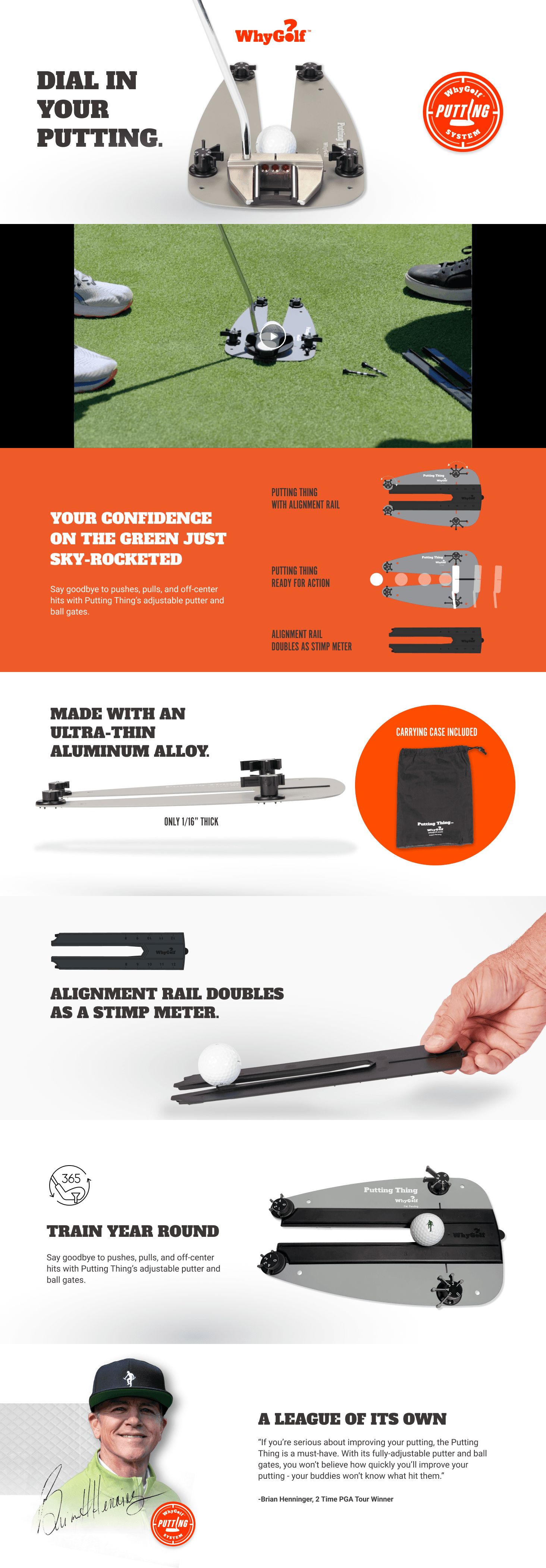 Amazon.com : WHYGOLF Putting Thing: A+ Premium