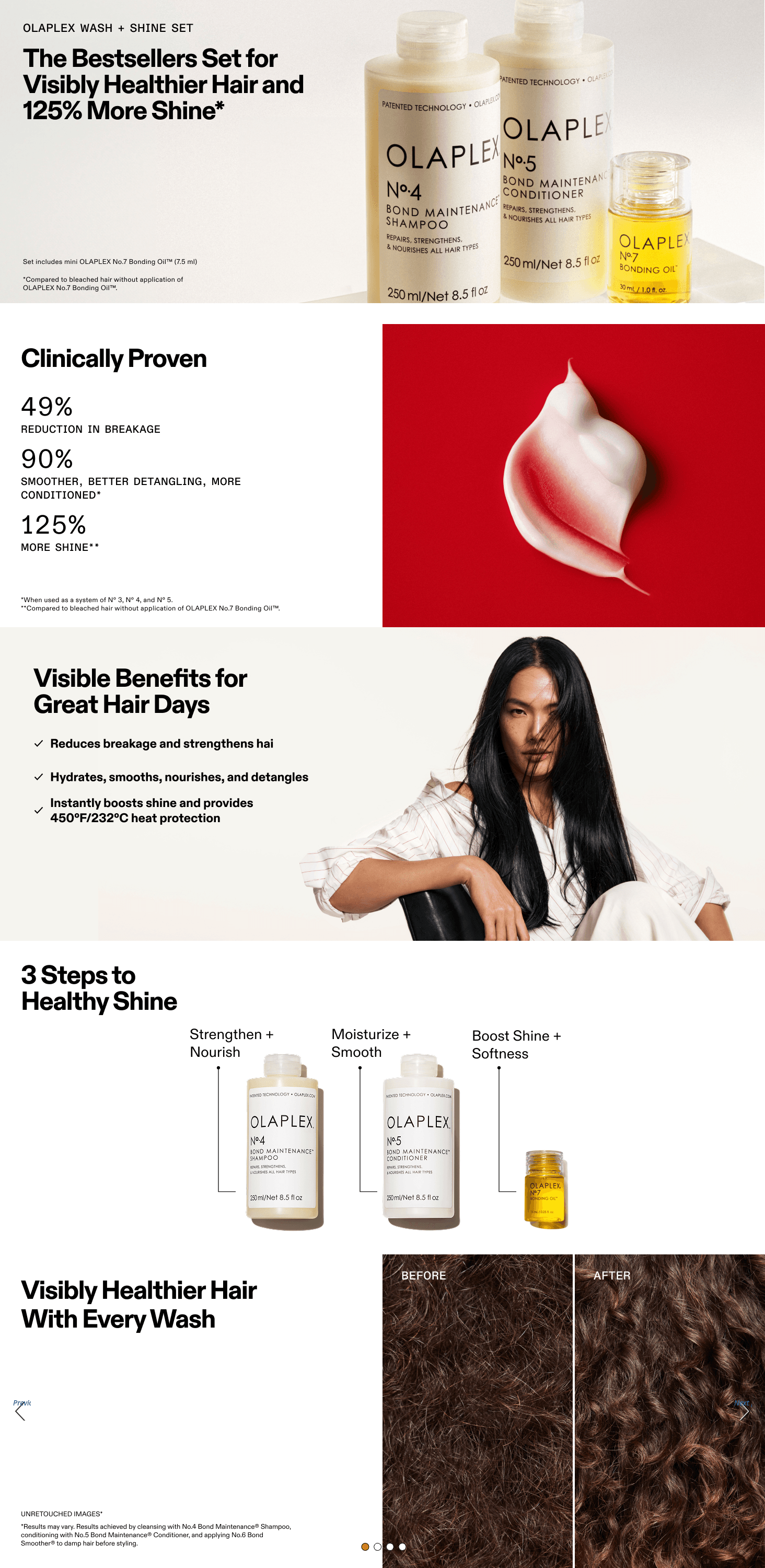Amazon.com: Olaplex Wash and Shine Hair Kit: No. 4: A+ Premium