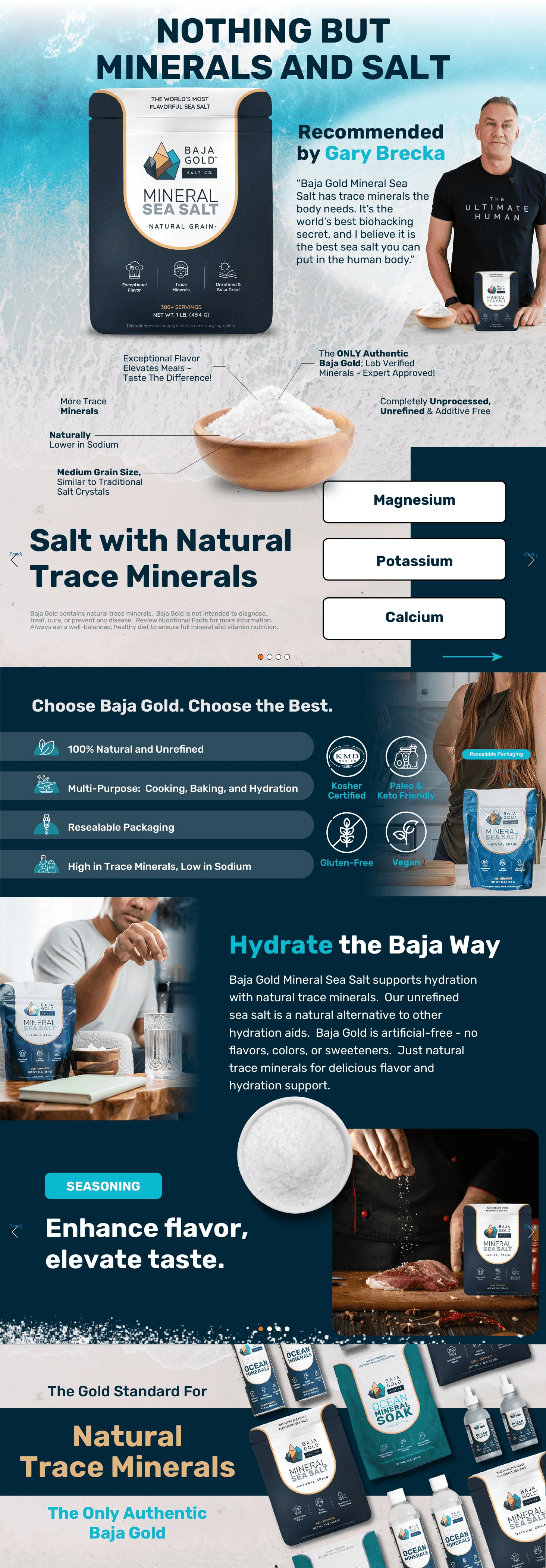 Amazon.com : Baja Gold Mineral Sea Salt: A+ Premium
