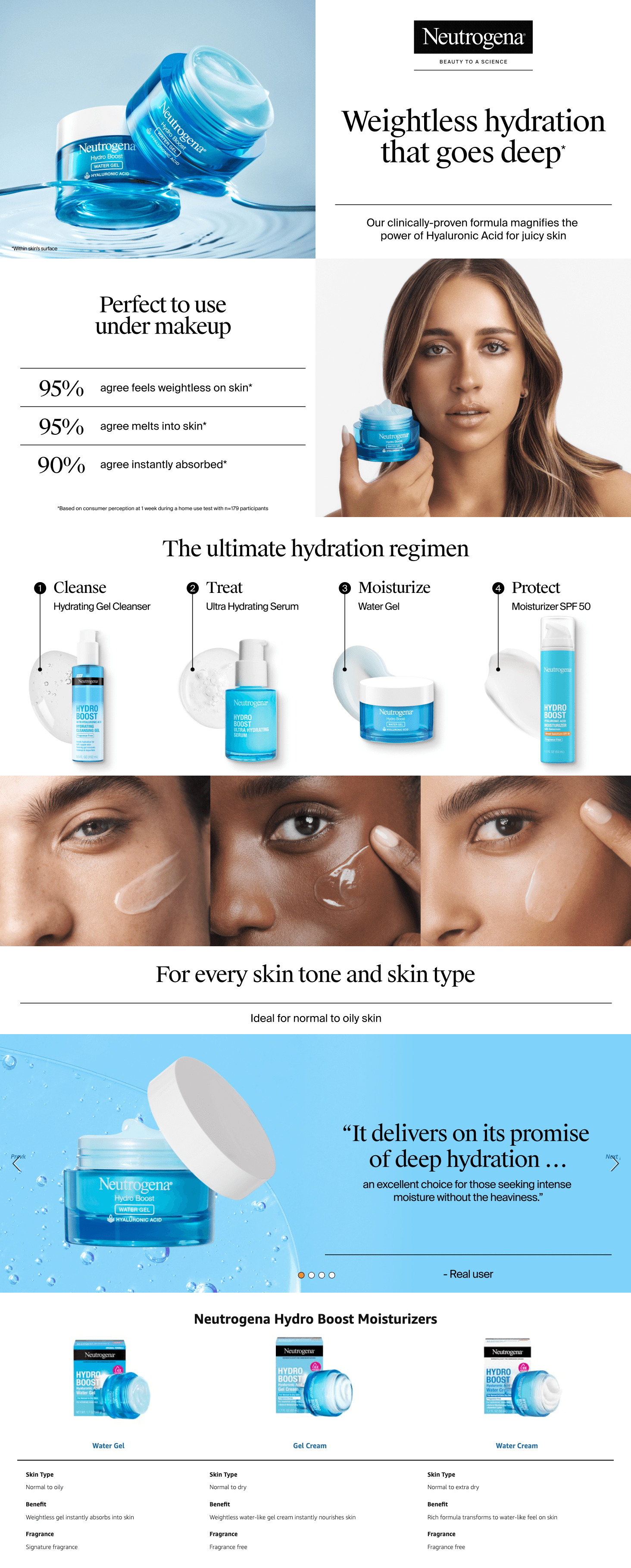 Amazon.com: Neutrogena Hydro Boost Water Gel: A+ Premium