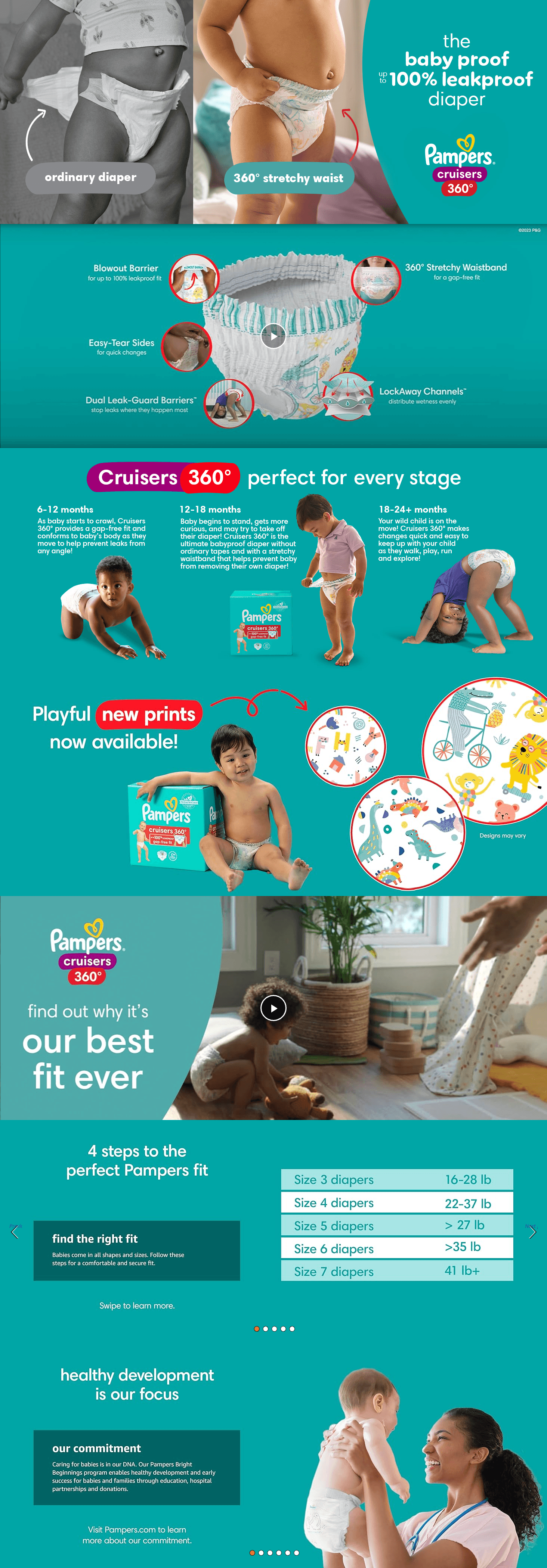 A+ Premium for Amazon.com: Pampers Diapers