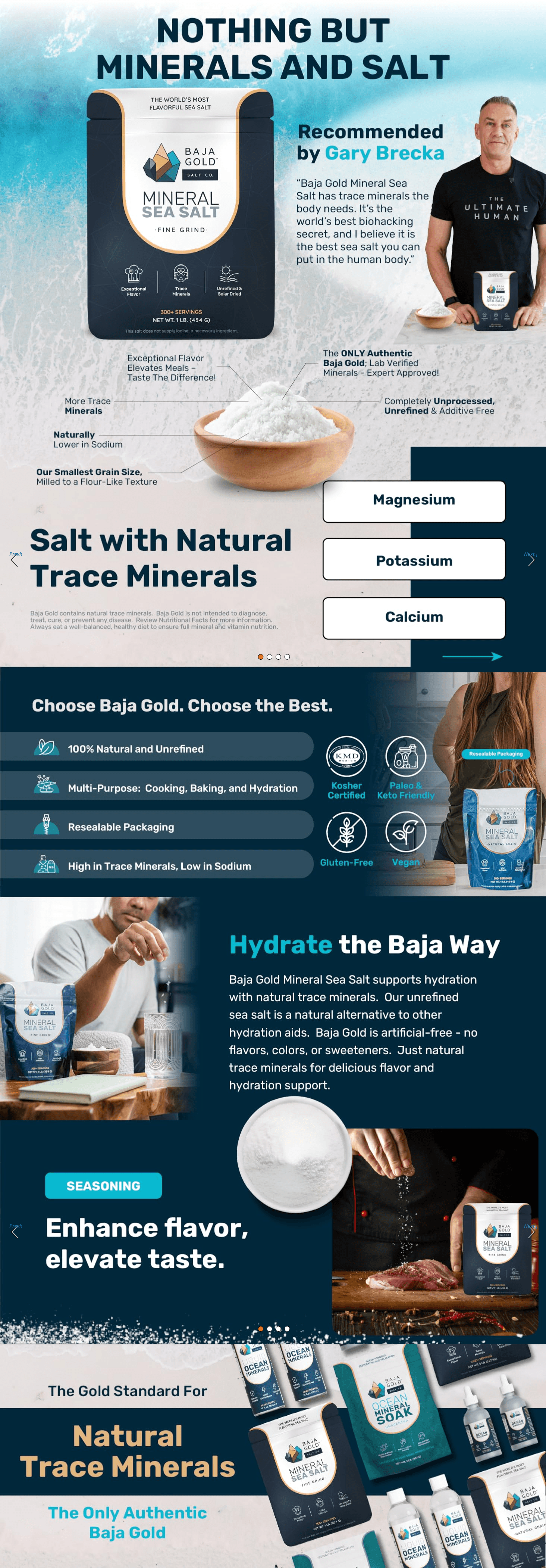 Amazon.com : Baja Gold Mineral Sea Salt: A+ Premium