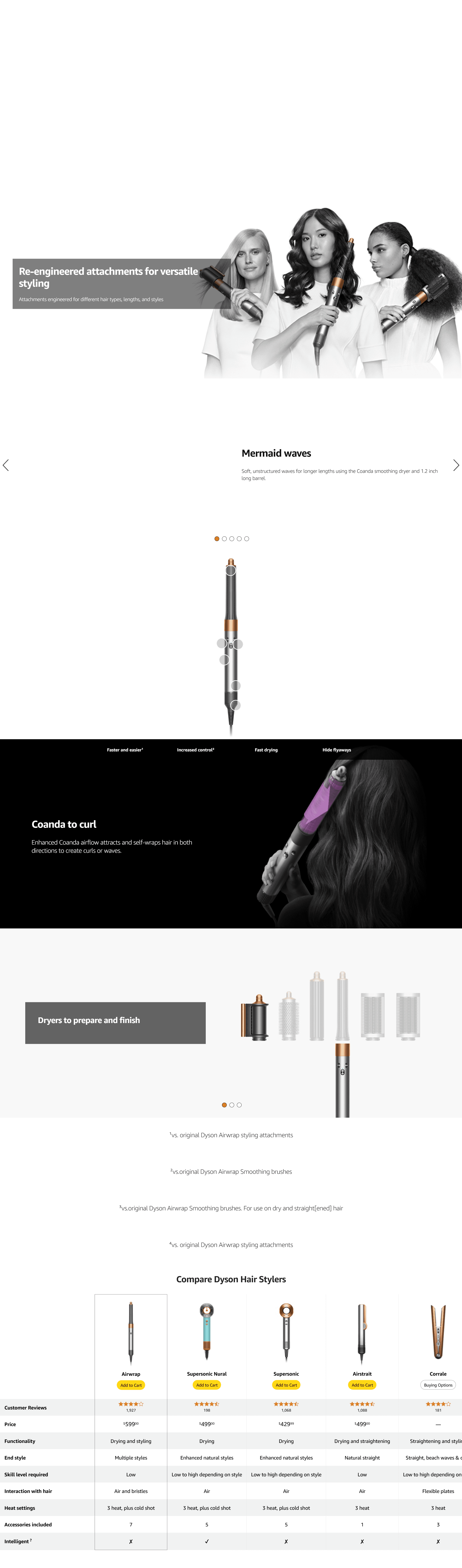 Amazon.com: Dyson Special edition Airwrap™ Complete long multi-styler in Strawberry…: A+ Premium