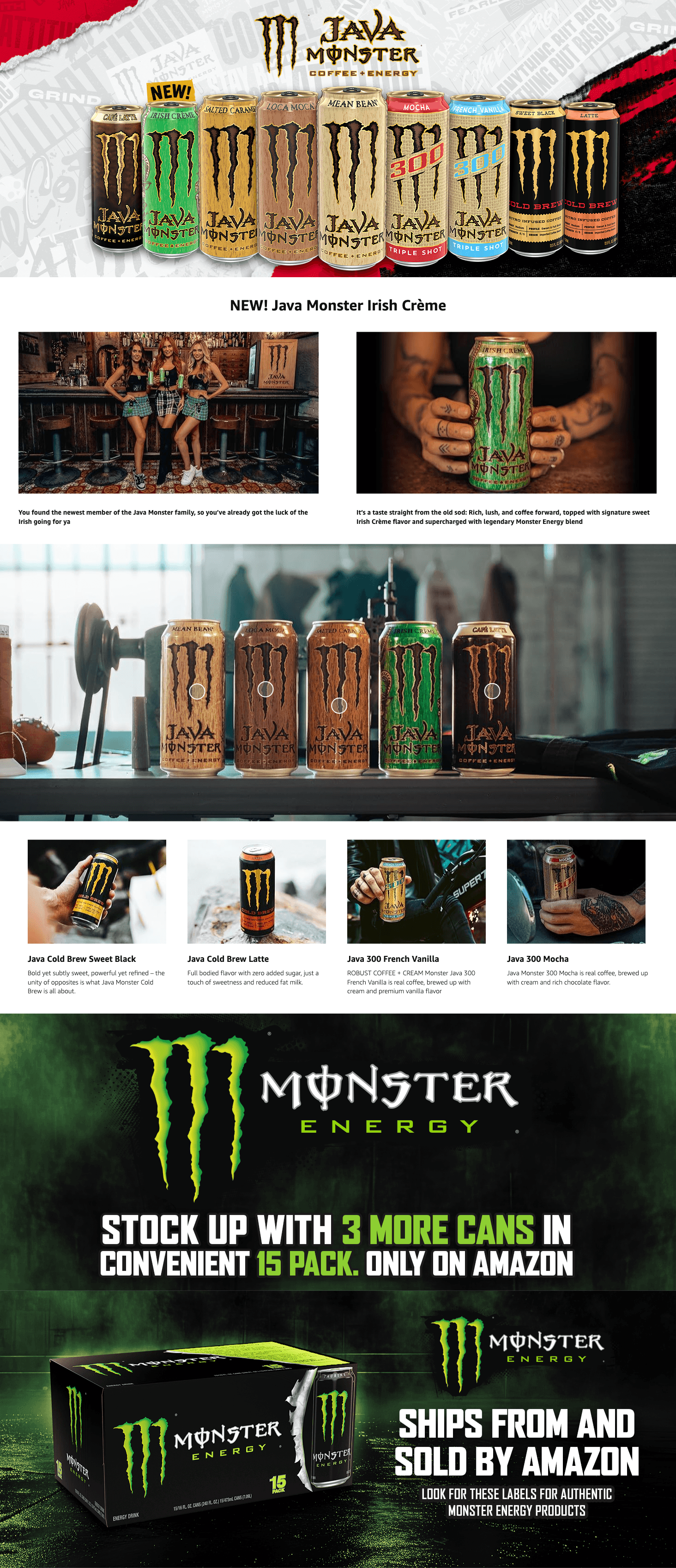 Amazon.com: Monster Energy Java Monster Mean Bean: A+ Premium
