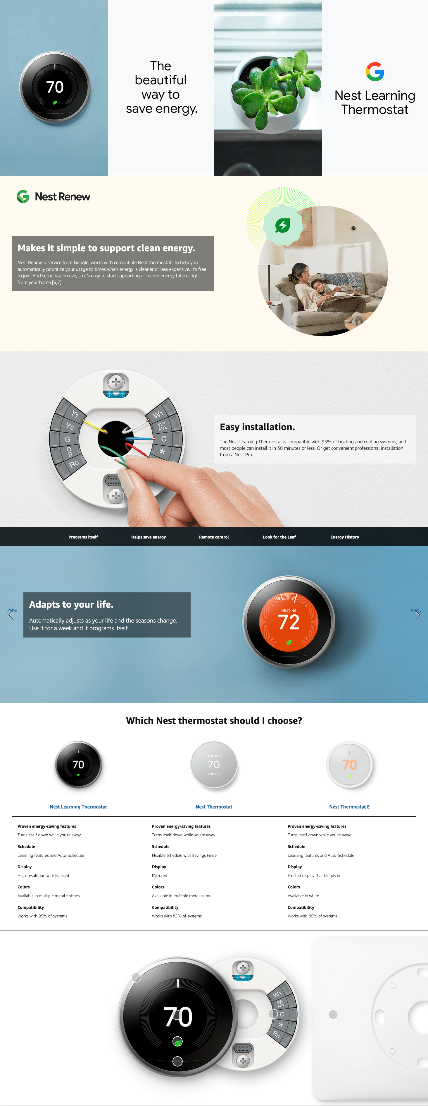 Google Nest Learning Thermostat: A+ Premium