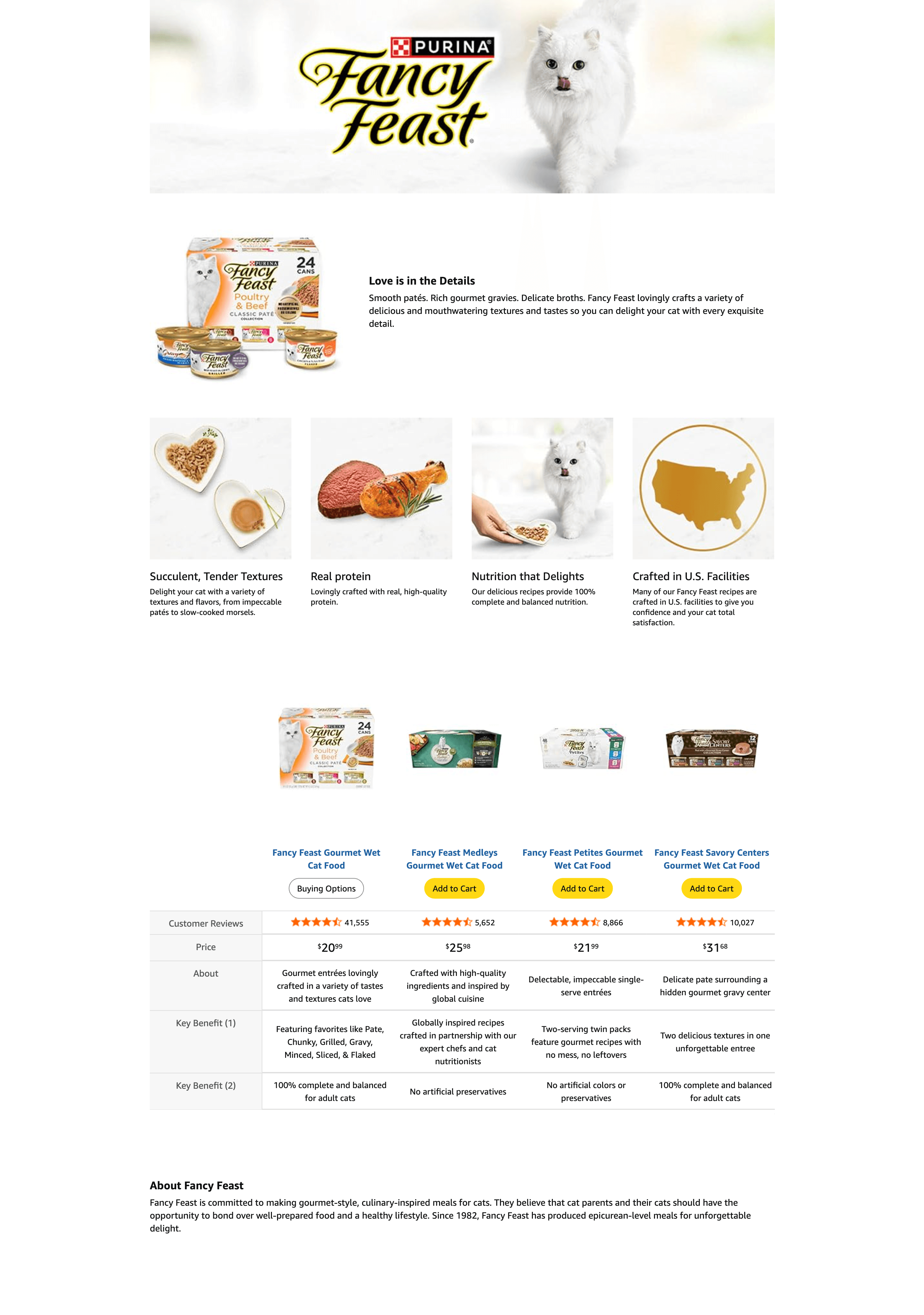 Amazon.com : Purina Fancy Feast Delights with Cheddar Grilled Chicken: A+ Premium