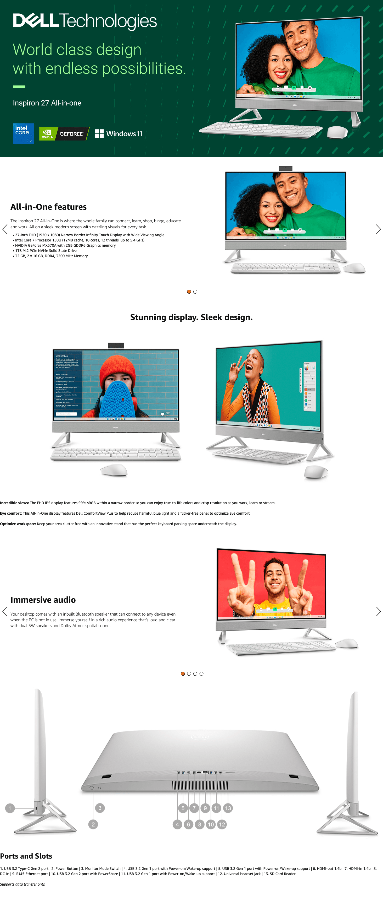 Amazon.com: Dell Inspiron 7730 All in One Desktop: A+ Premium