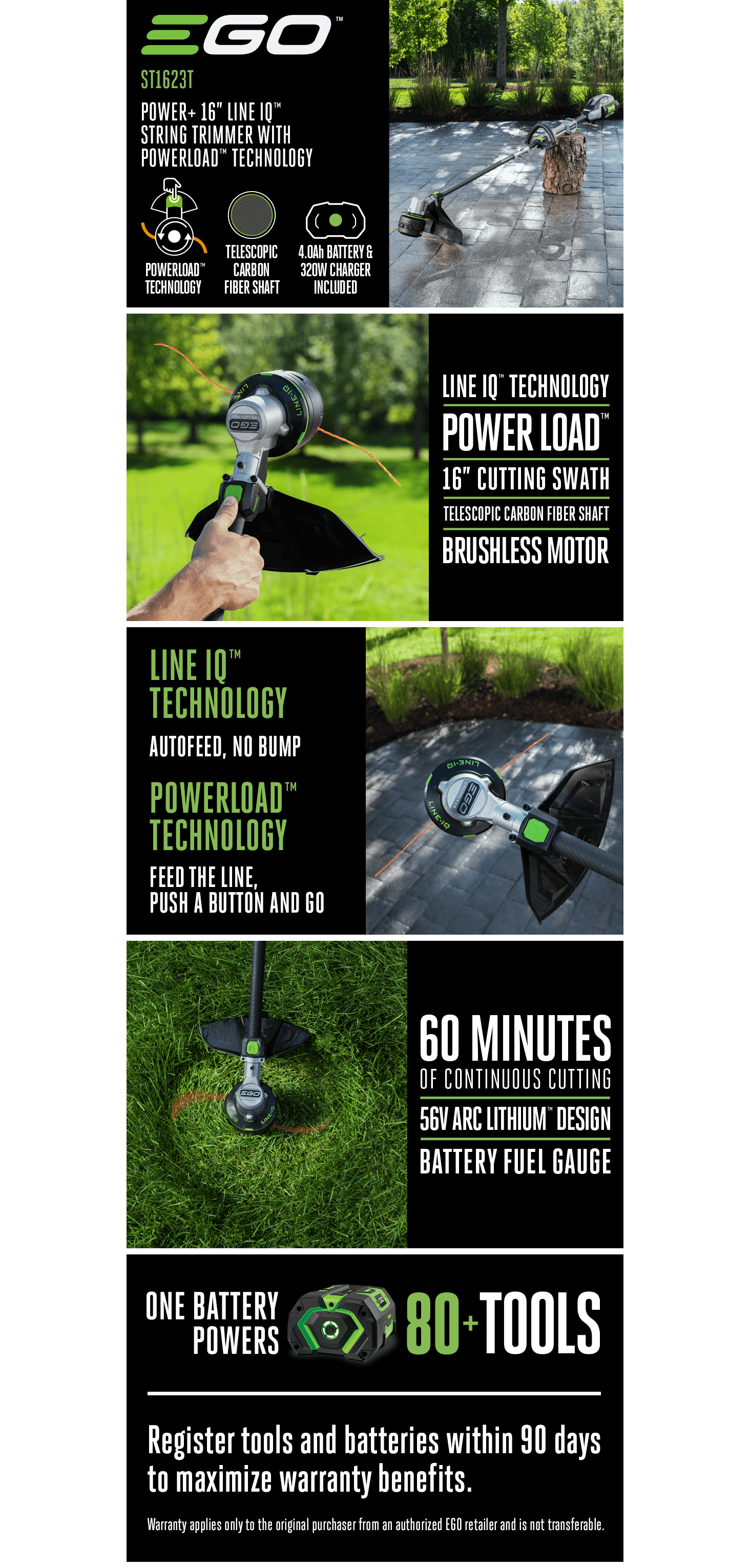 Amazon.com: EGO POWER+ String Trimmer: A+ Premium