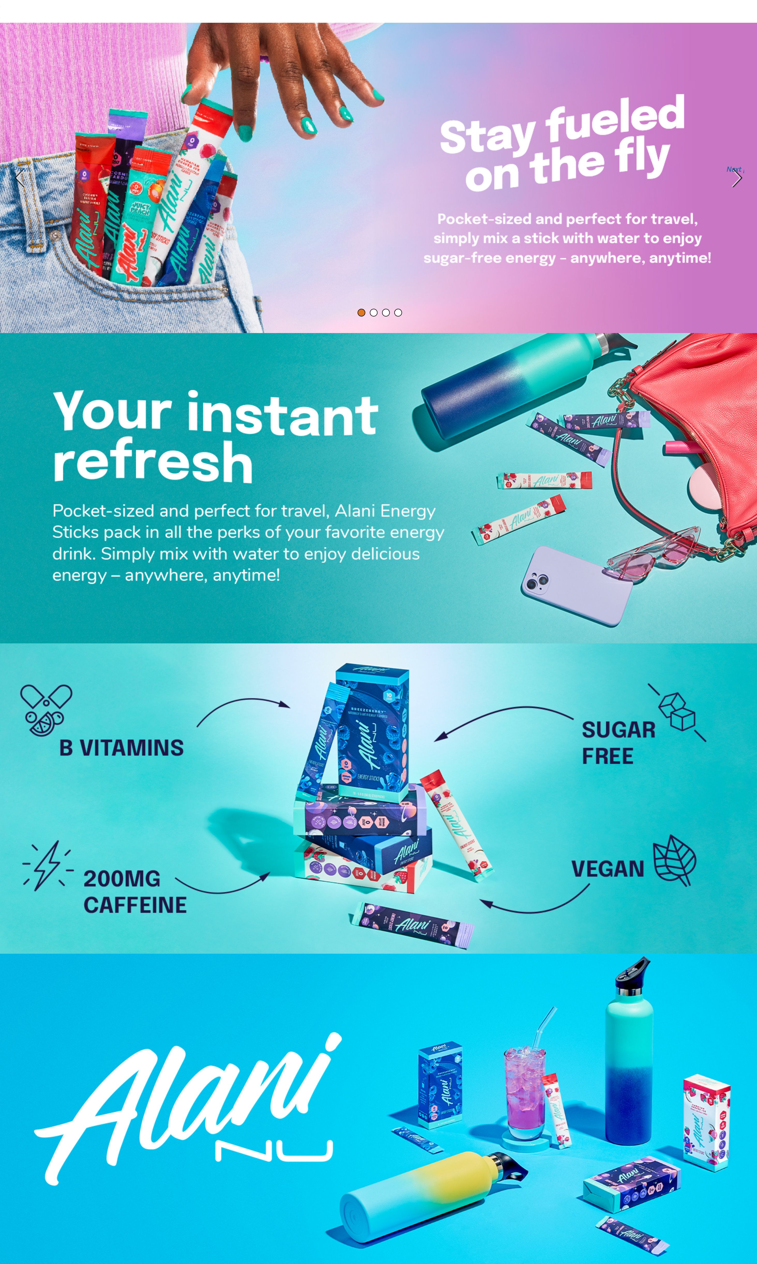 Amazon.com : Alani Nu BREEZEBERRY Energy Sticks: A+ Premium