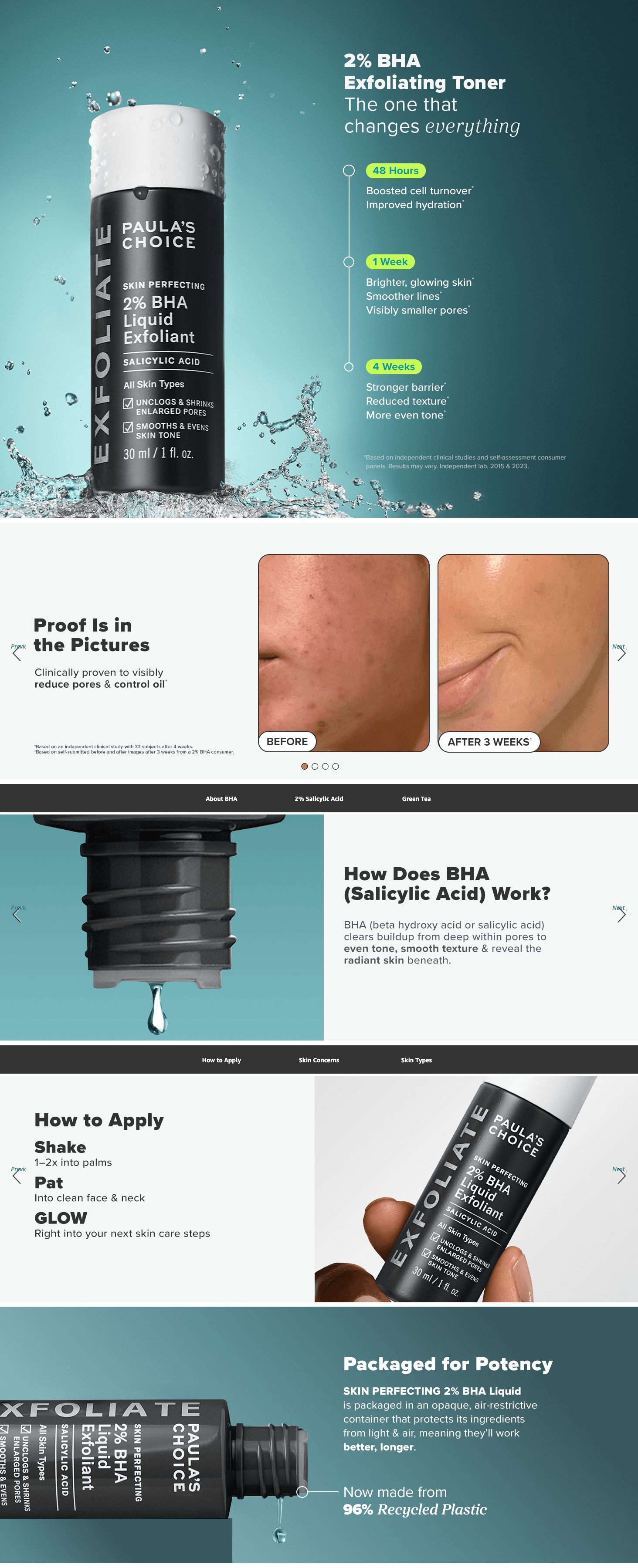 A+ Premium for Amazon.com: Paula's Choice Skin Perfecting 2% BHA Liquid Salicylic Acid Exfoliant