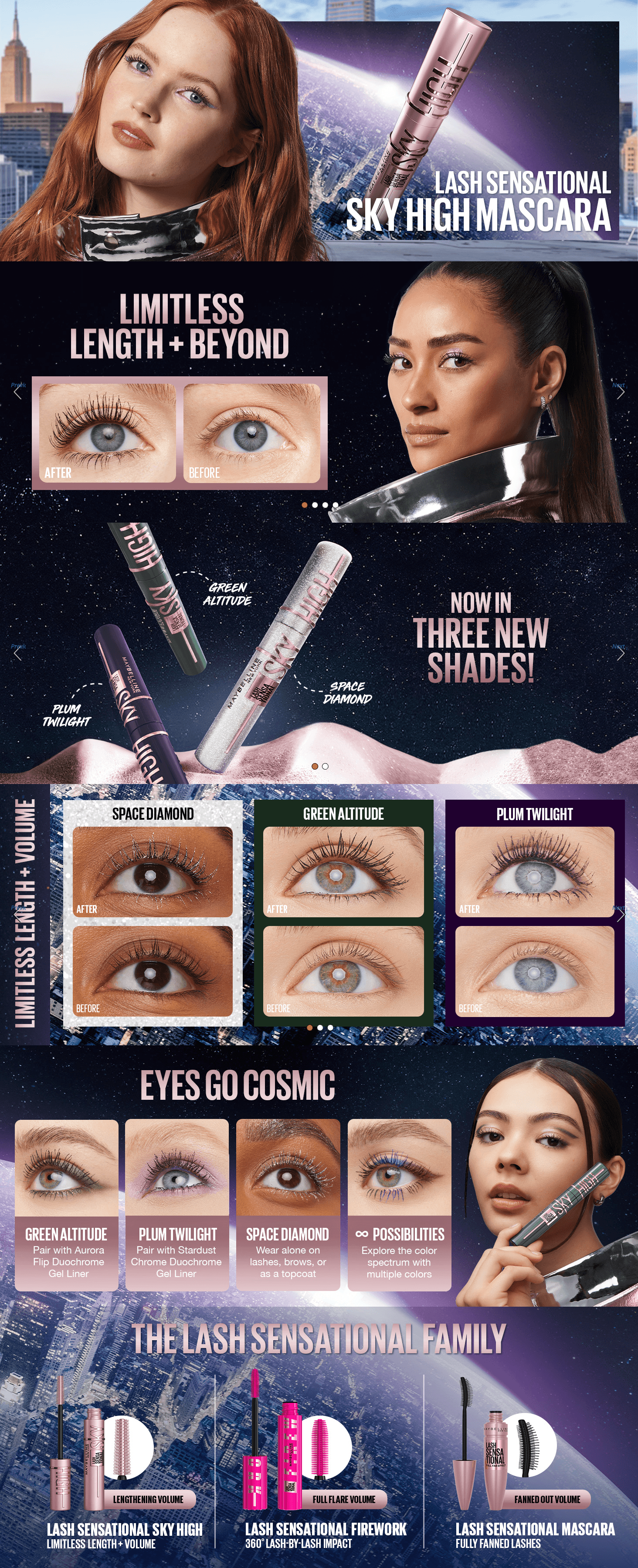 A+ Premium for Amazon.com: Maybelline Lash Sensational Sky High Washable Mascara Makeup