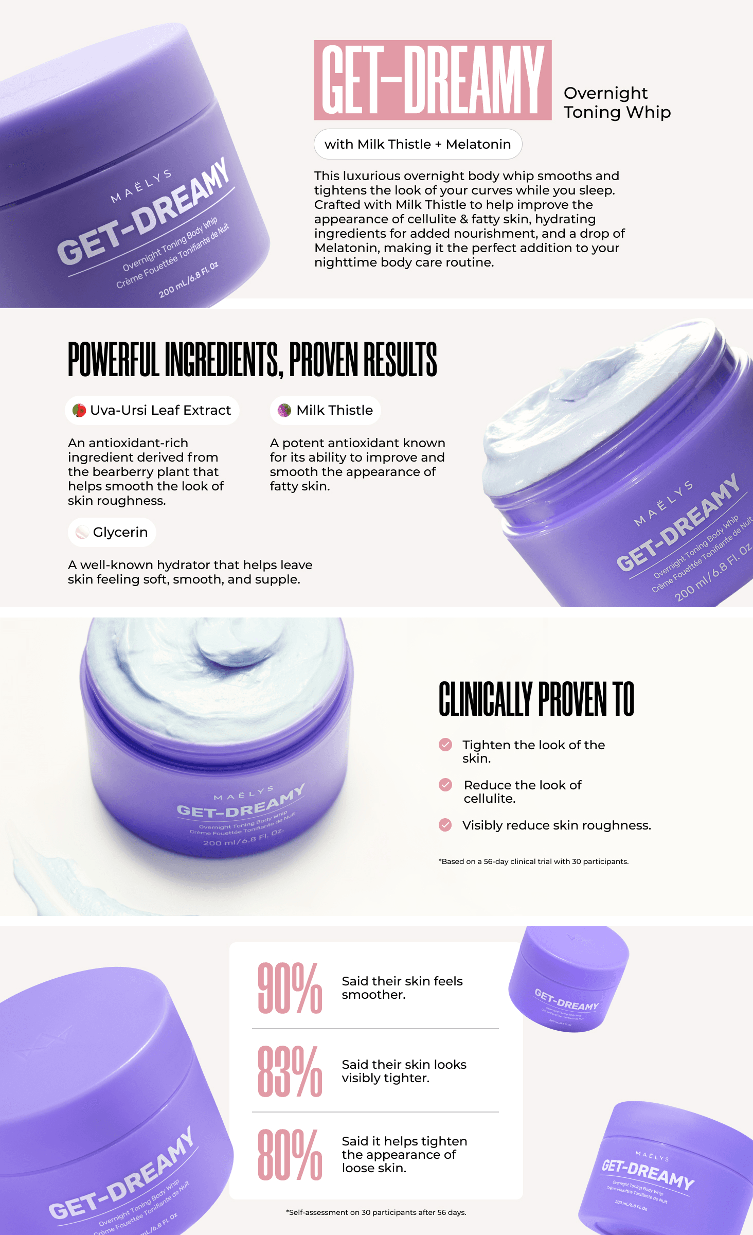 Amazon.com: MAËLYS GET-DREAMY Overnight Toning Body Whip: A+ Premium