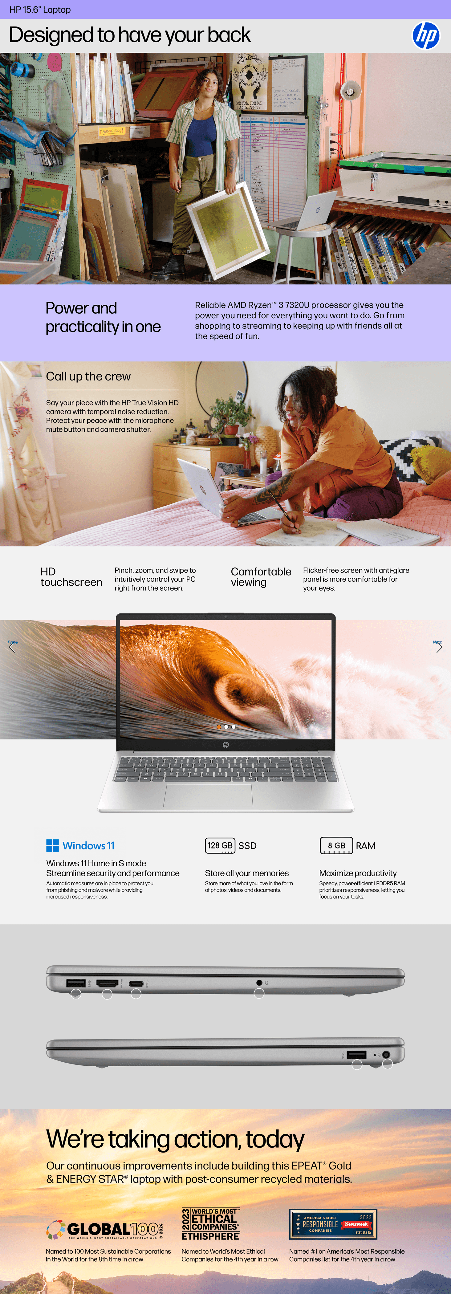Amazon.com: HP 15.6 inch Laptop: A+ Premium