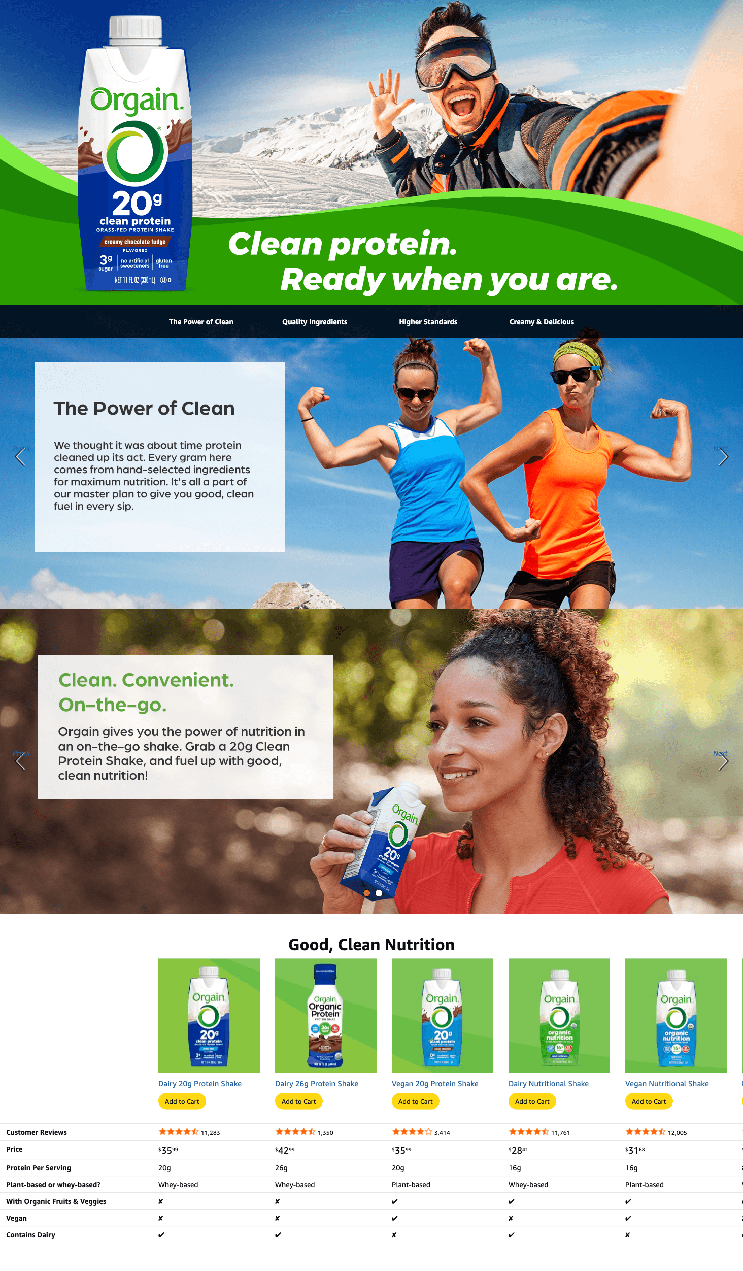 Amazon.com: Orgain Clean Protein Shake: A+ Premium