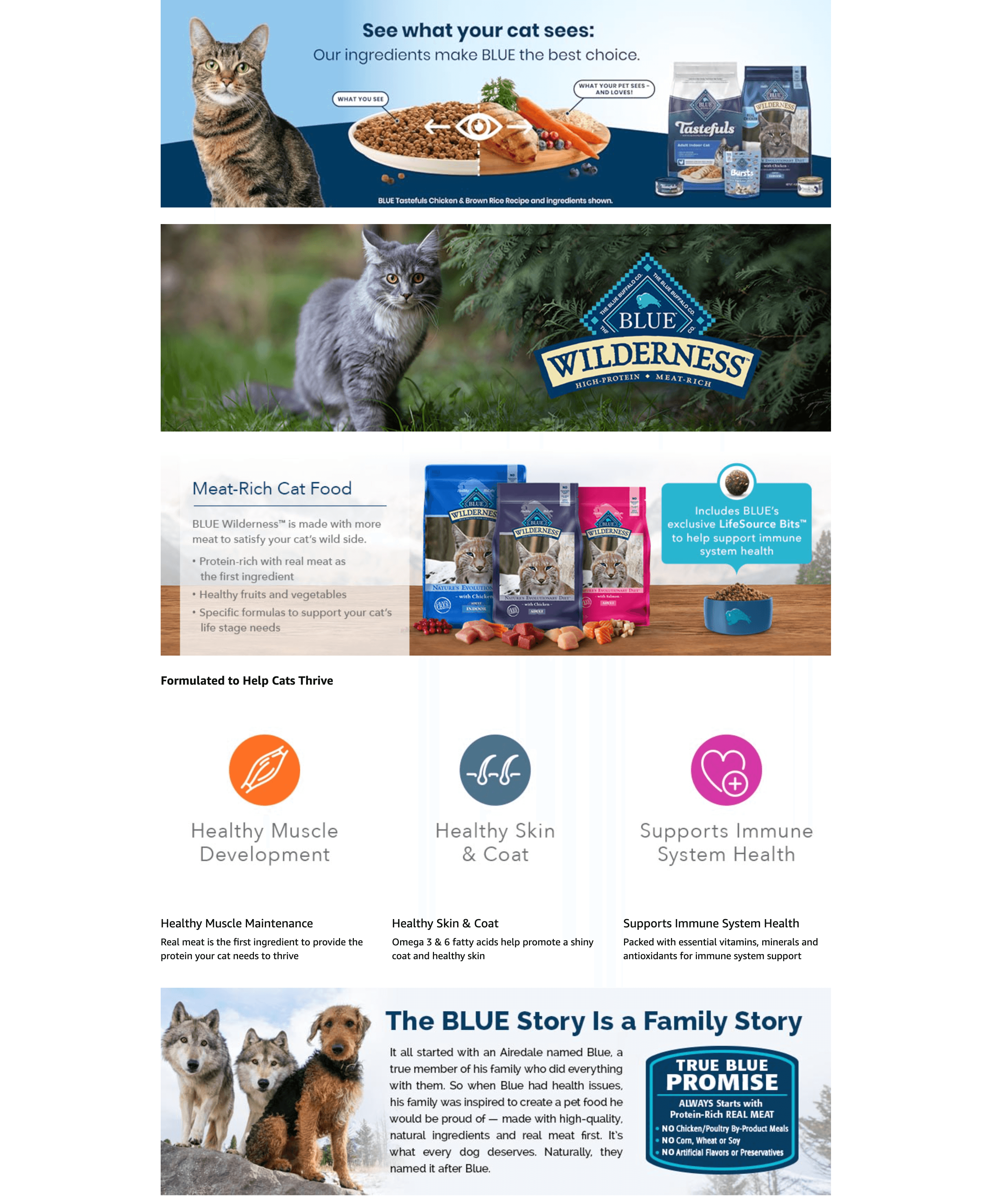 A+ Premium for Amazon.com : Blue Buffalo Wilderness Natural High Protein Grain Free Salmon Dry Food for…