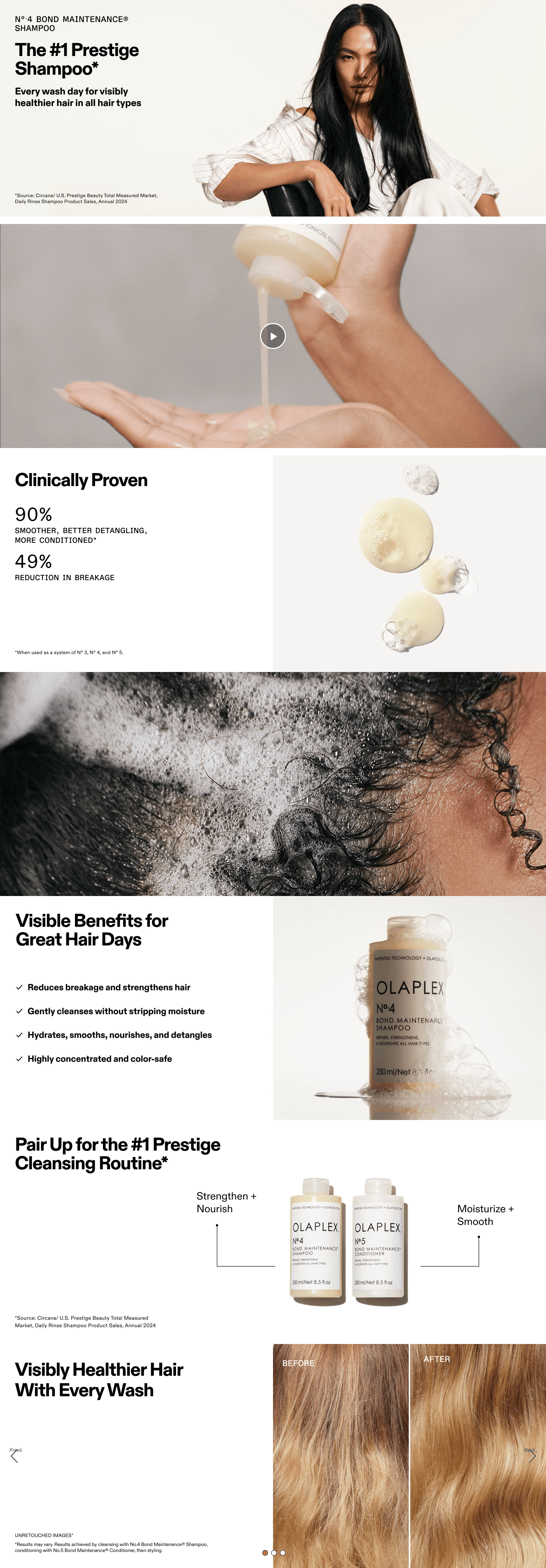 Amazon.com: Olaplex No. 4 Bond Maintenance Shampoo: A+ Premium