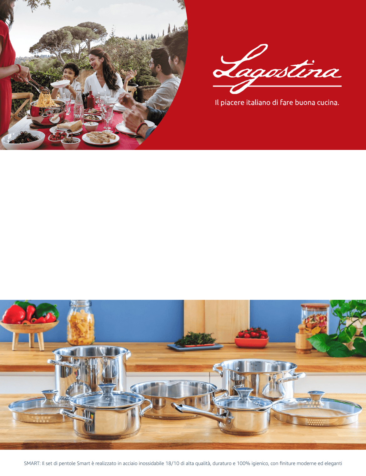 Lagostina Smart Set di Pentole Induzione: A+ Premium