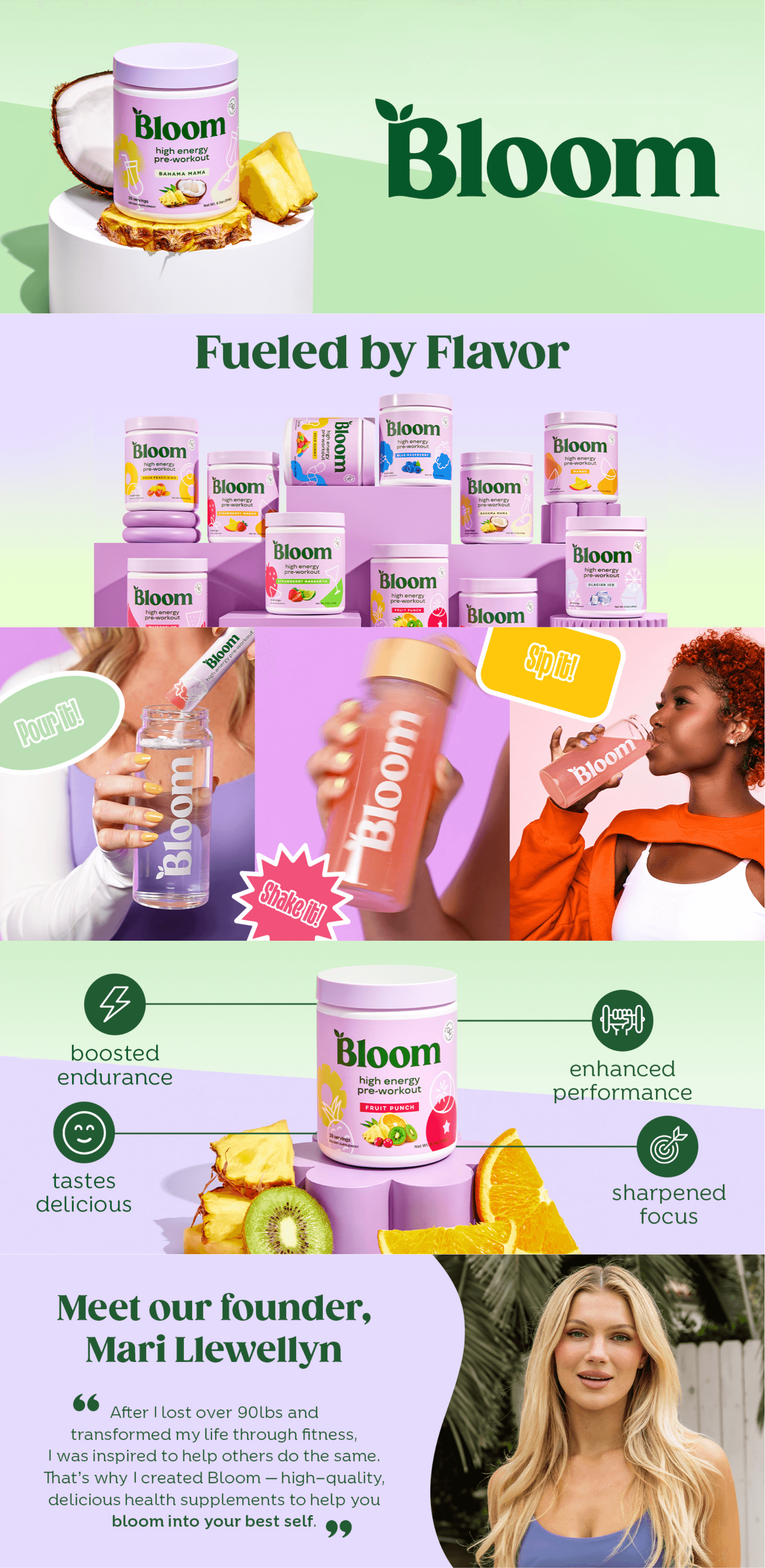 Amazon.com: Bloom Nutrition High Energy Pre Workout with Beta Alanine: A+ Premium