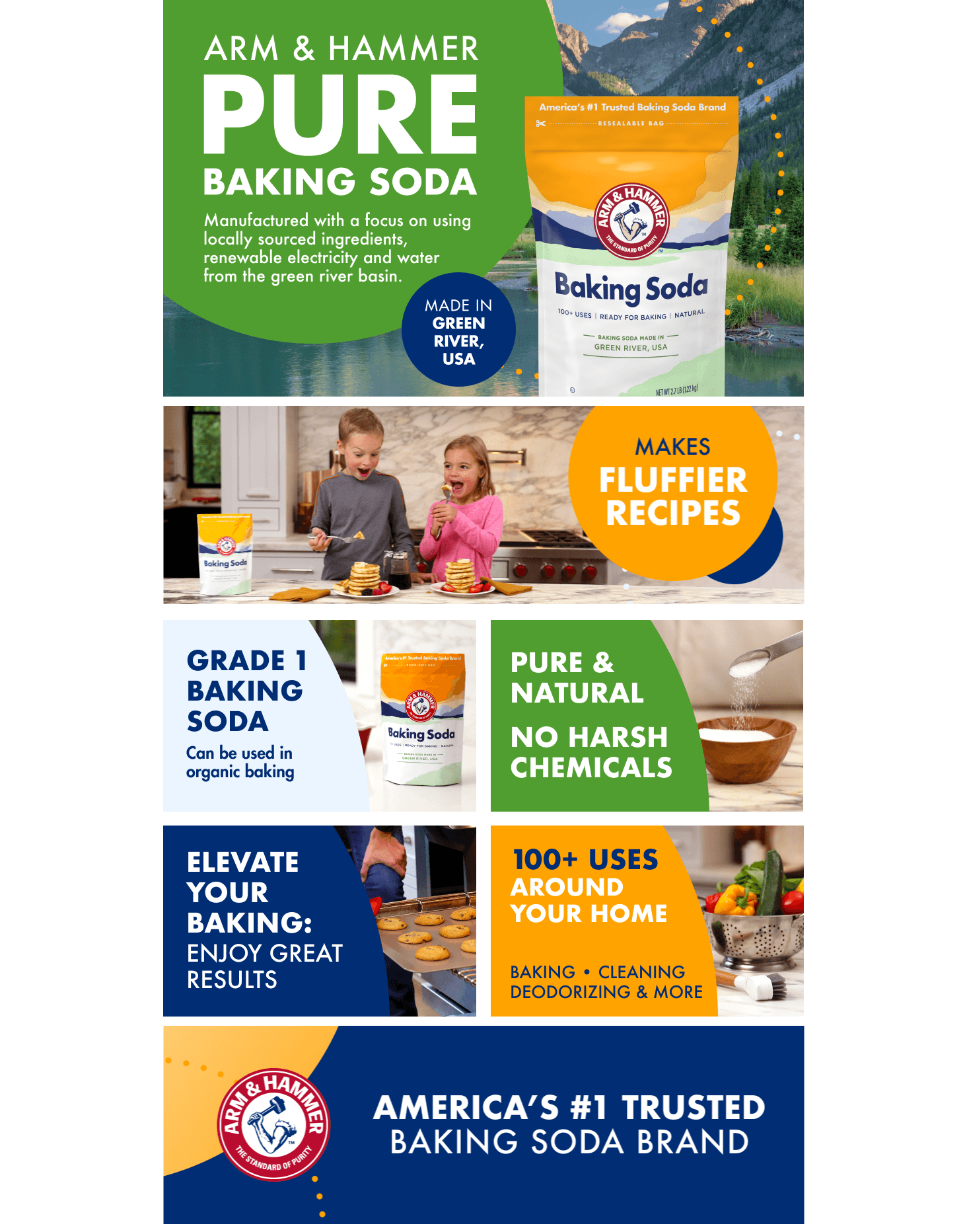 Amazon.com: ARM & HAMMER Baking Soda Made in USA: A+ Premium