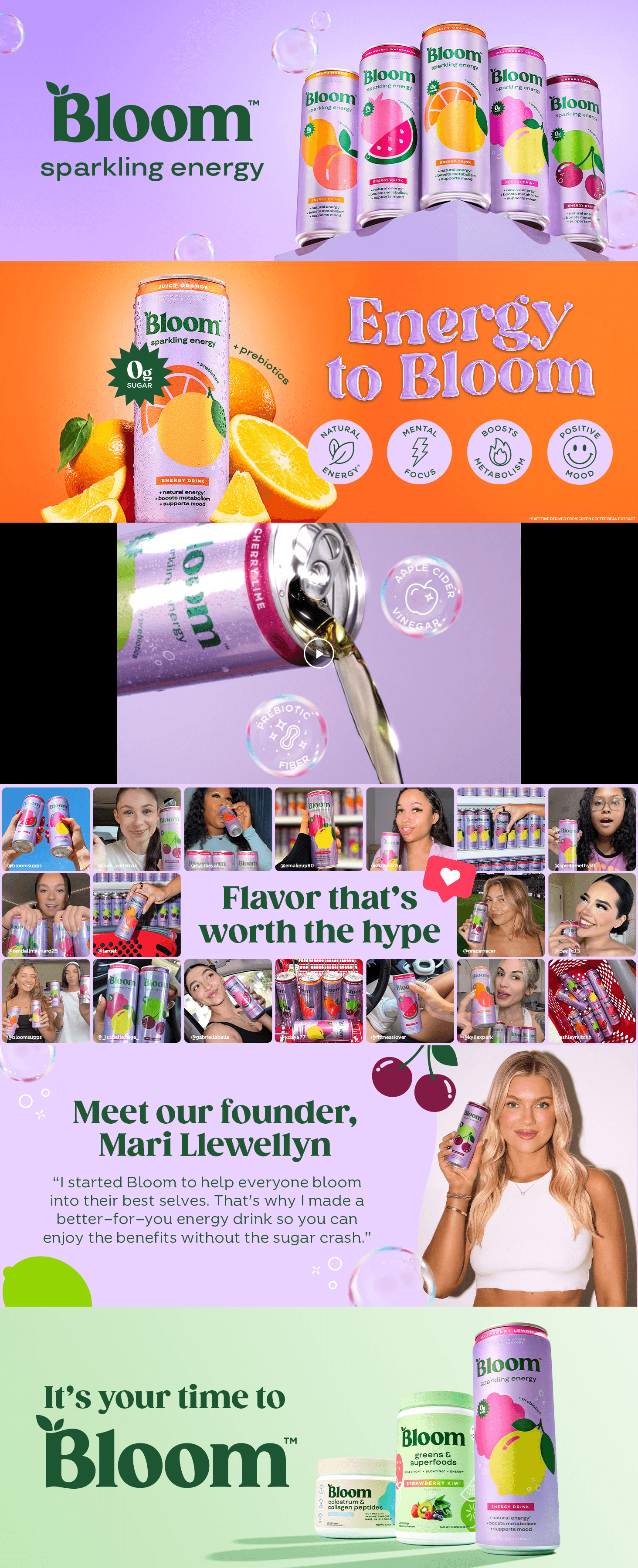 Amazon.com: Bloom Nutrition Sparkling Energy Drink: A+ Premium