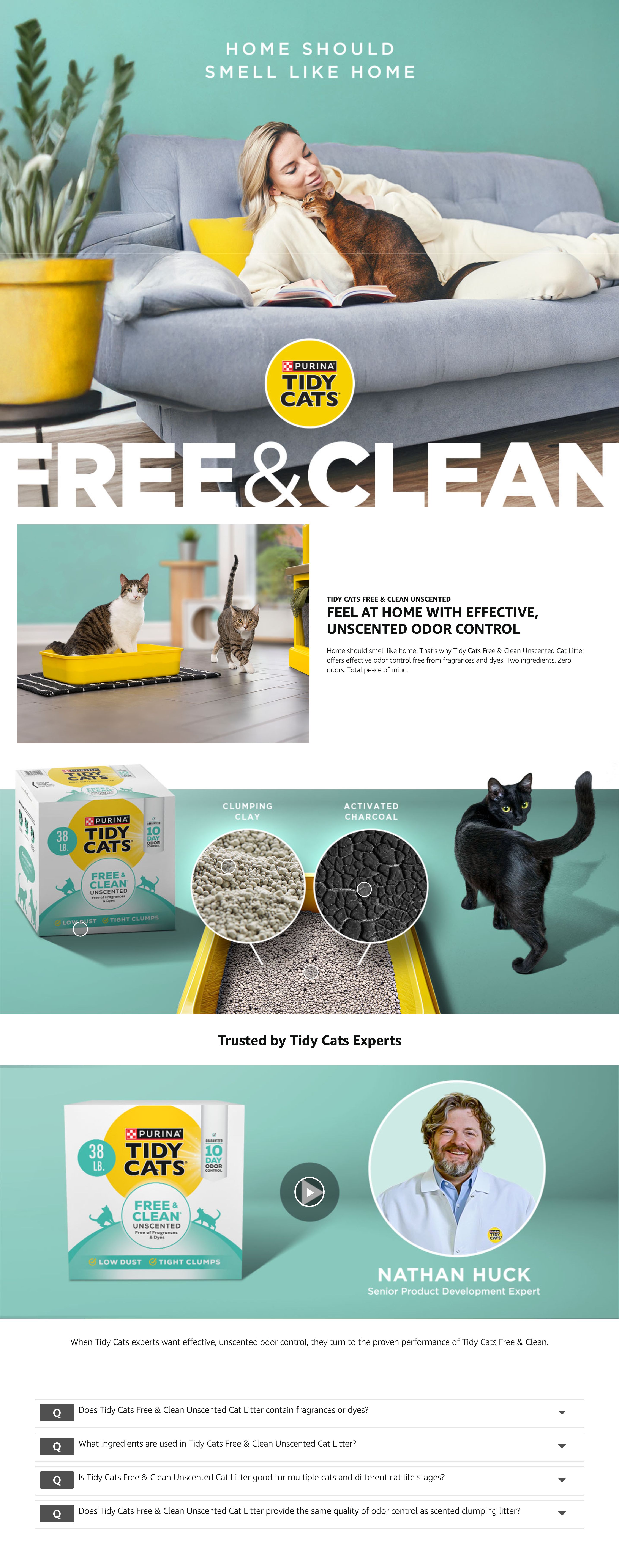 Amazon.com : Purina Tidy Cats Low Dust: A+ Premium