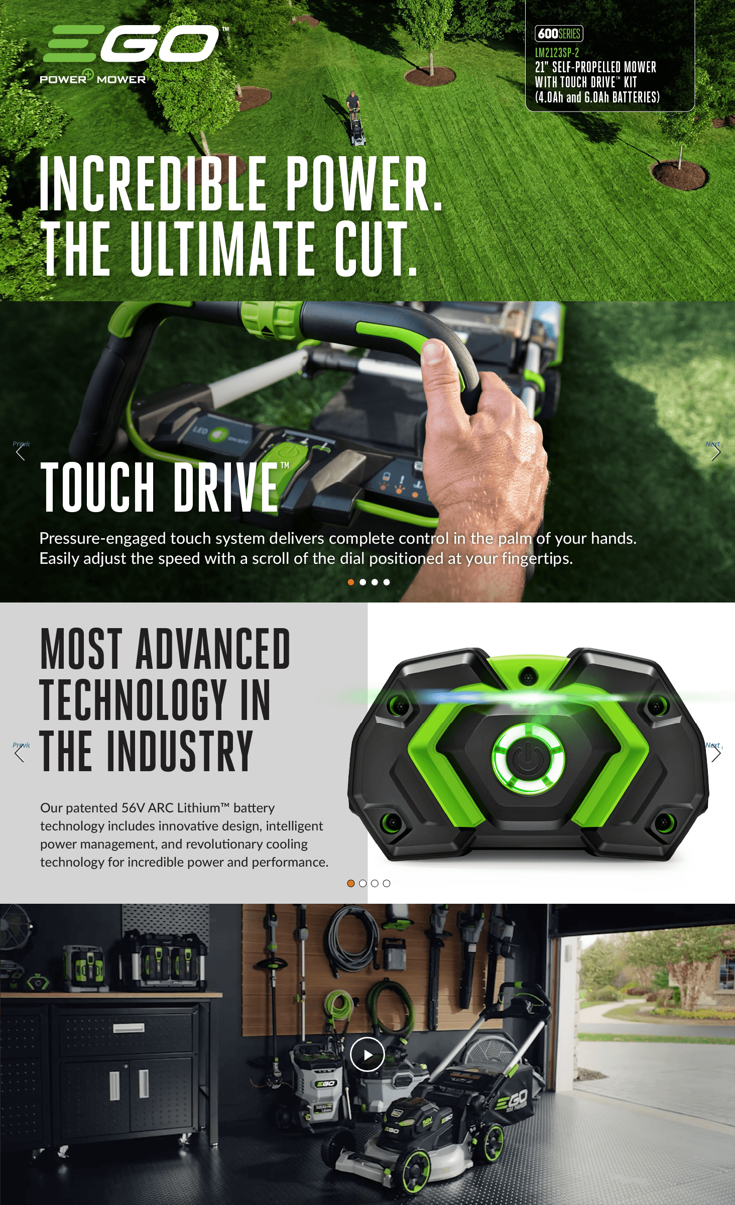 Amazon.com: EGO POWER+ Electic Lawn Mower: A+ Premium