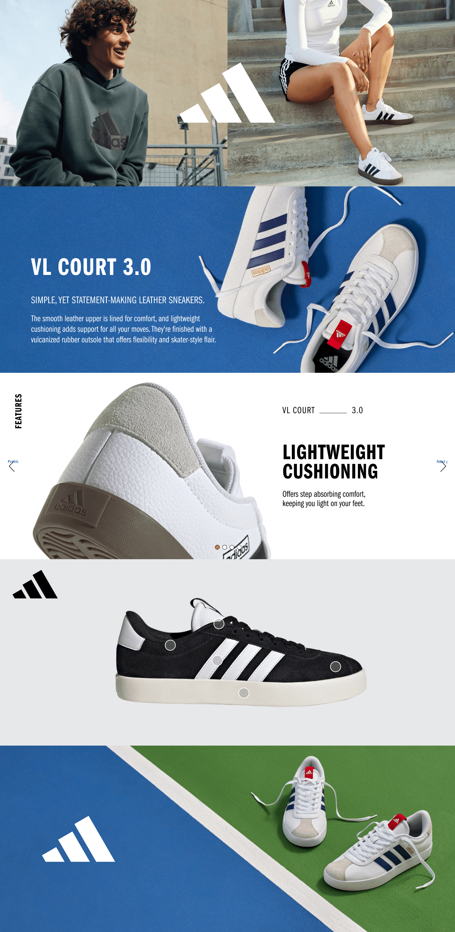 A+ Premium for adidas Women's VL Court 3.0 Shoes