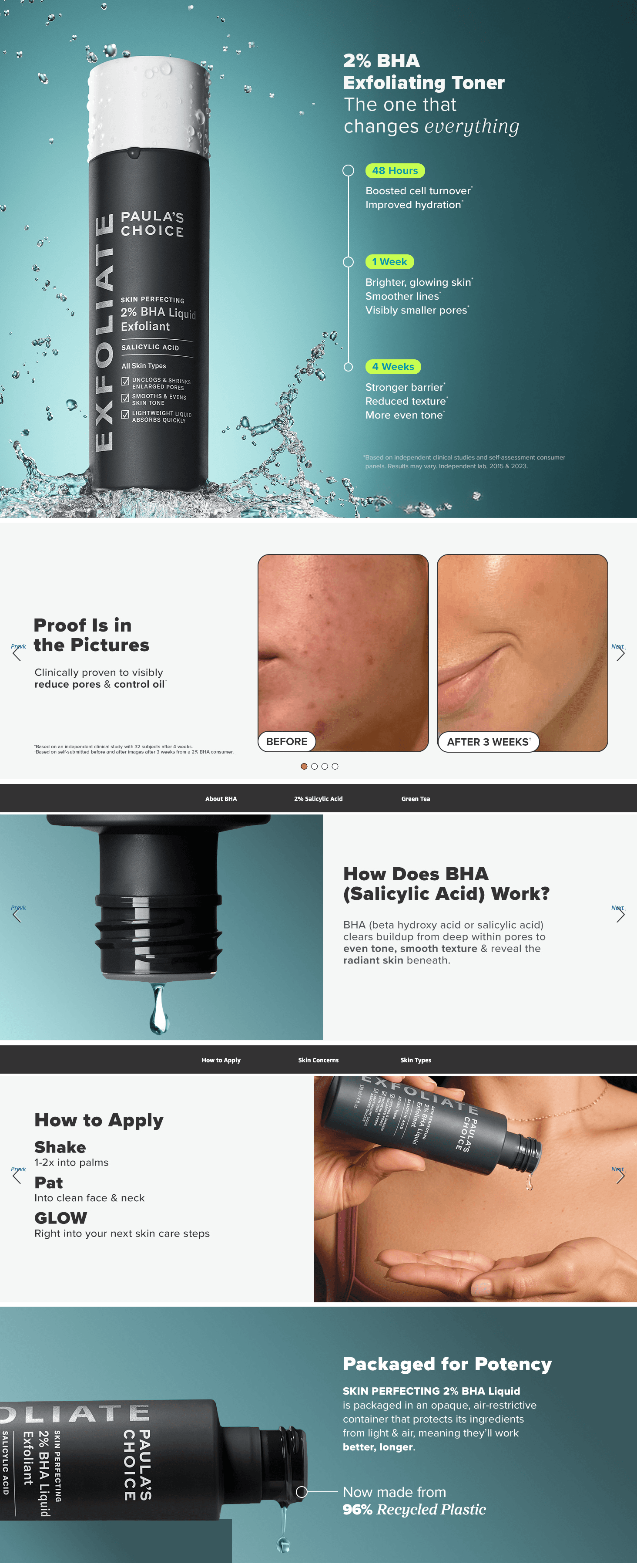 A+ Premium for Amazon.com: Paulas Choice-SKIN PERFECTING 2% BHA Liquid Salicylic Acid Exfoliant-Facial…