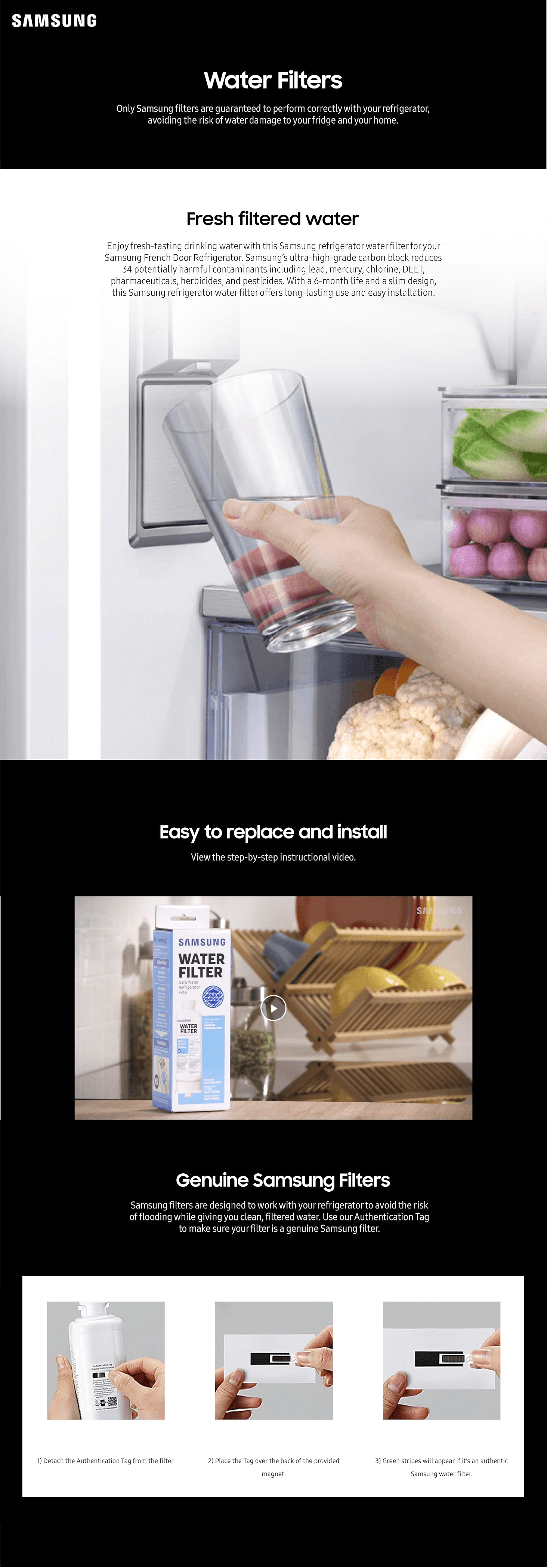 Amazon.com: SAMSUNG Genuine Filters for Refrigerator Water and Ice: A+ Premium