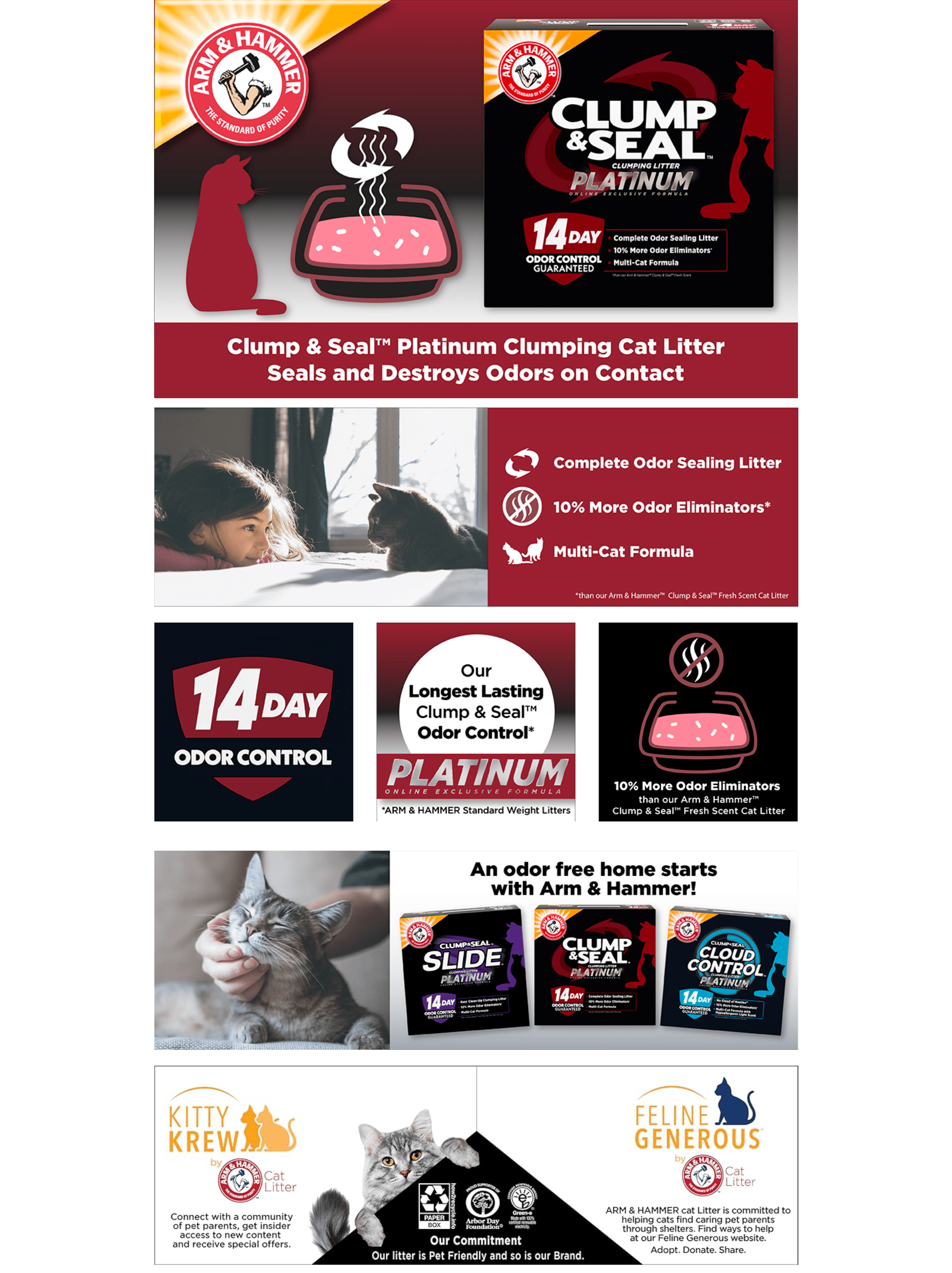 A+ Premium for Amazon.com : ARM & HAMMER Clump & Seal Platinum